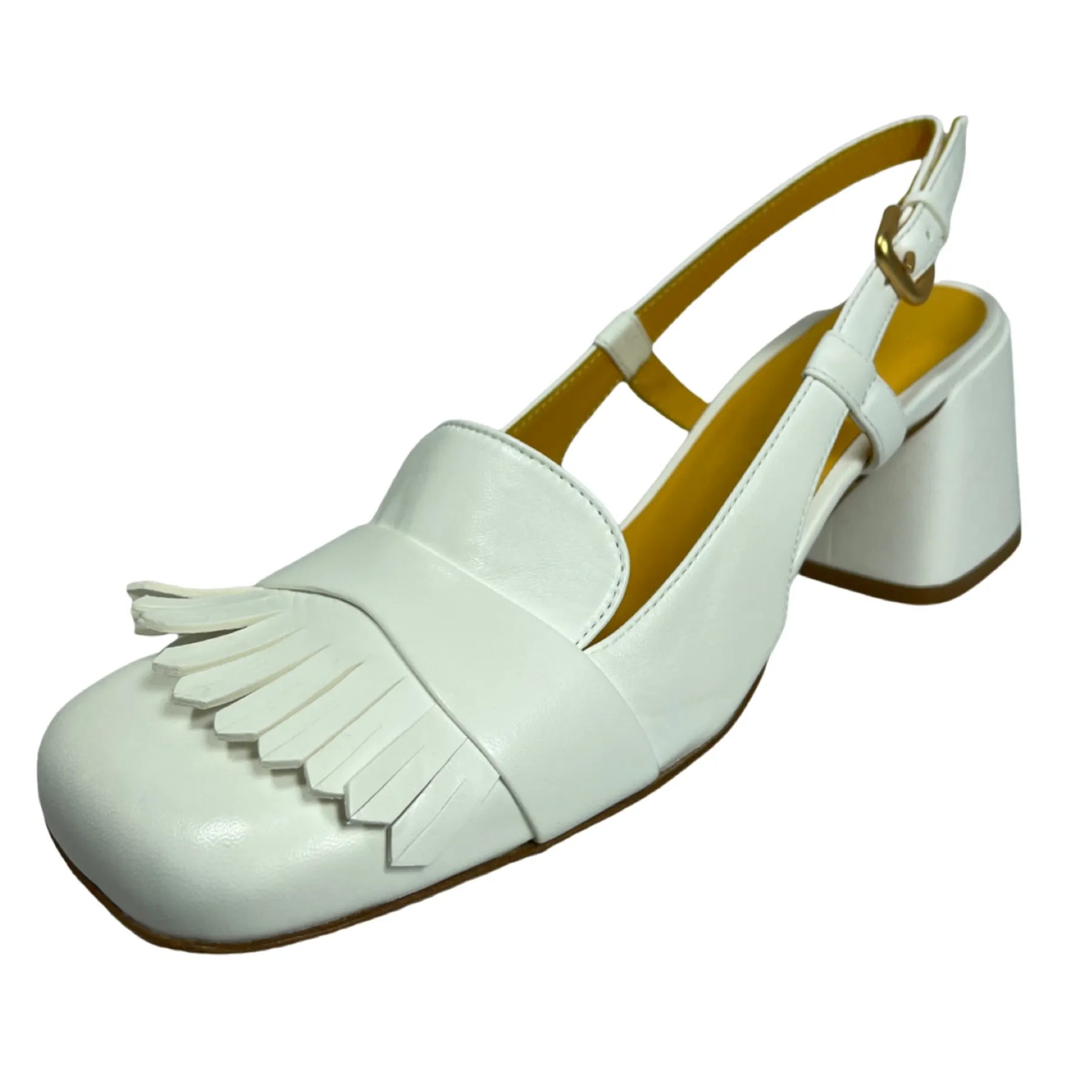 MARA BINI S122 SETA TANIA Damen Sling-Pumps Off-White