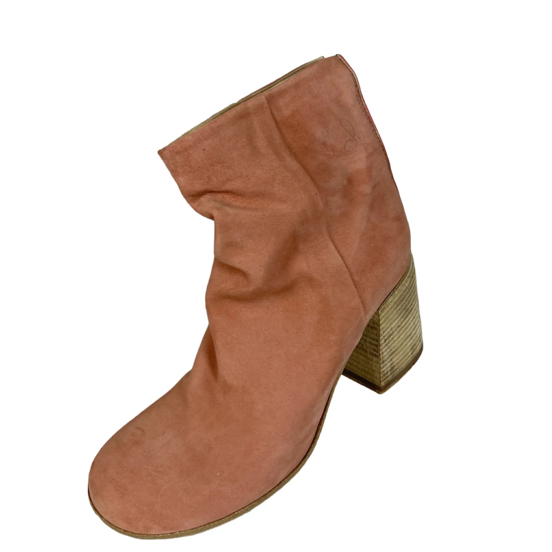 LEMARGO FP02B CAMOSCIO PELLAME Damen Stiefelette Suede Leder Rosa.