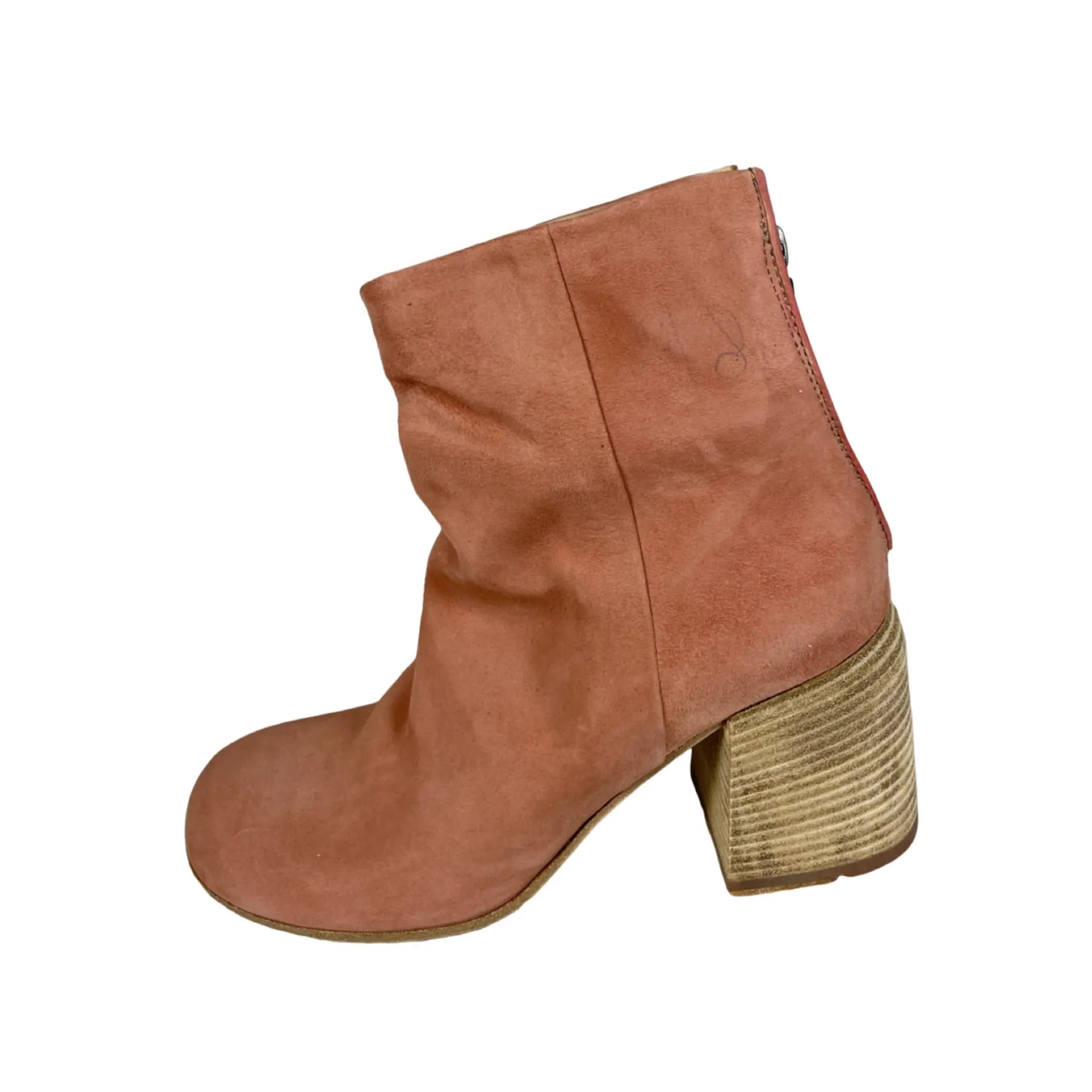 LEMARGO FP02B CAMOSCIO PELLAME Damen Stiefelette Suede Leder Rosa.