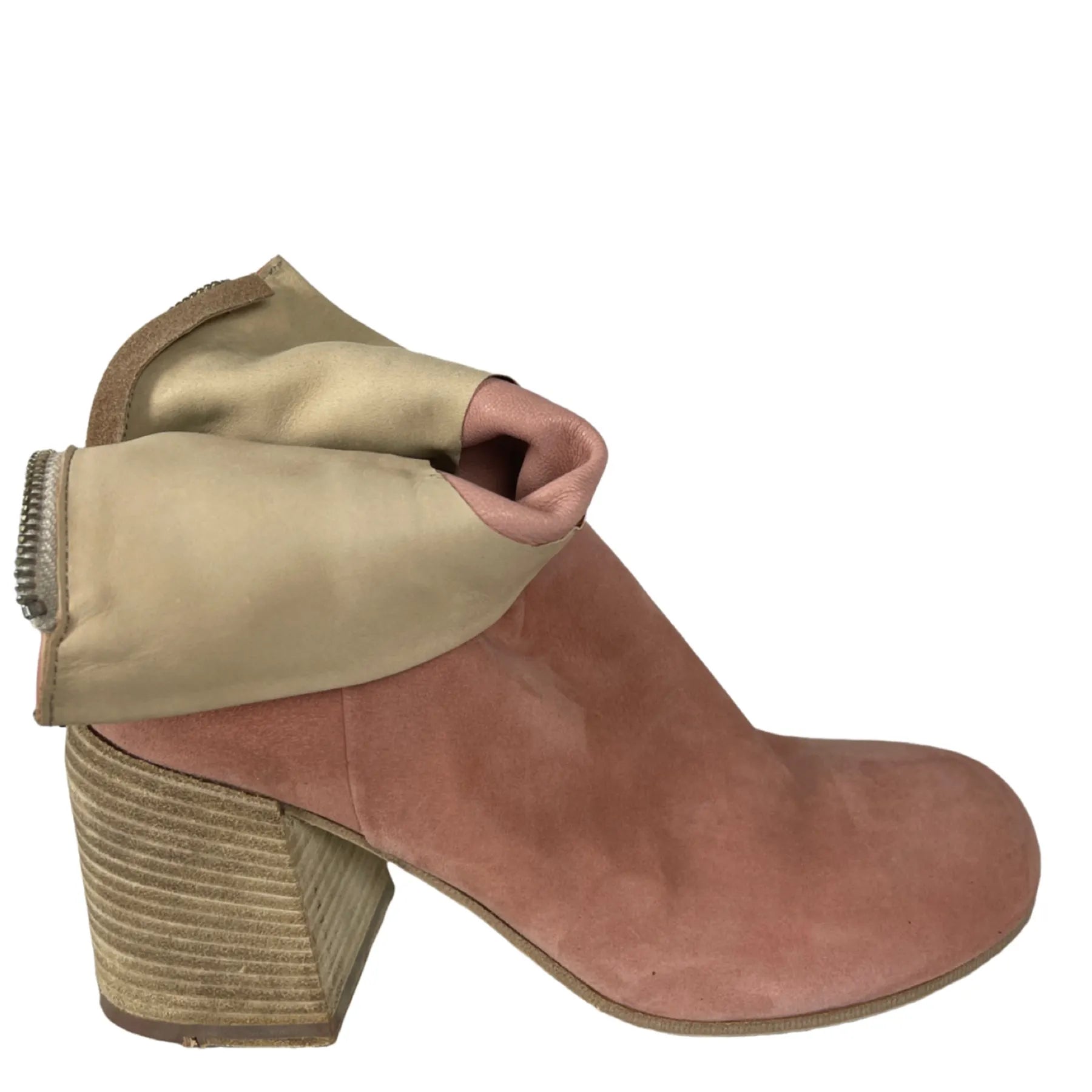 LEMARGO FP02B CAMOSCIO PELLAME Damen Stiefelette Suede Leder Rosa.