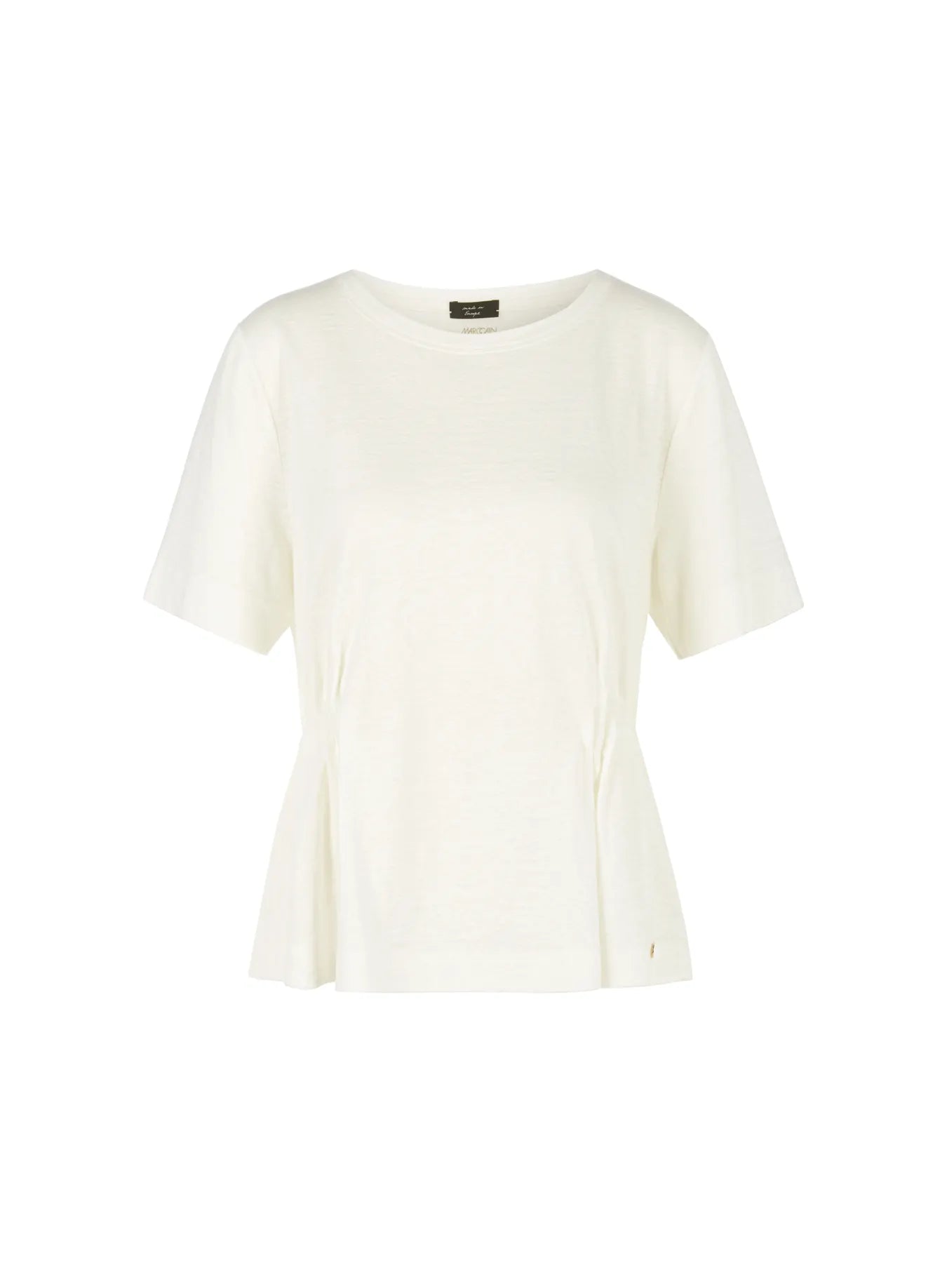 MARC CAIN UC 48.31 J54 Tailliertes T-Shirt aus Leinen