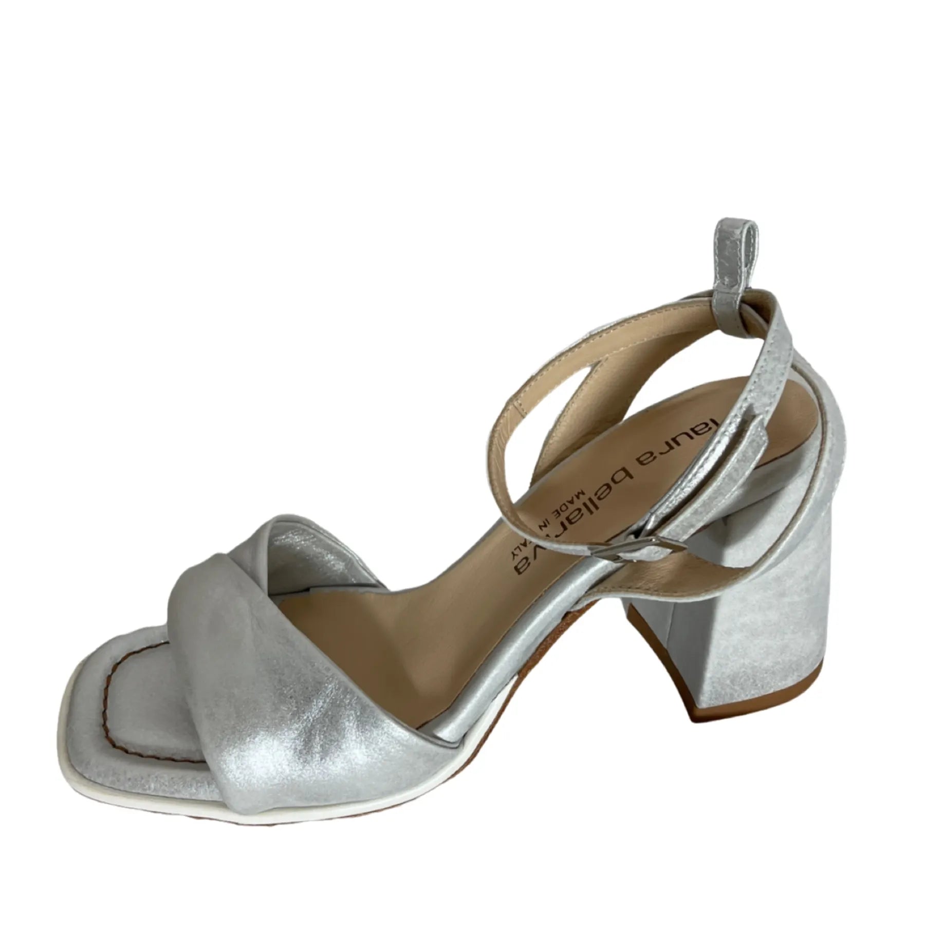 Laura Bellariva 8973 METAL Damen Sandalette Silver