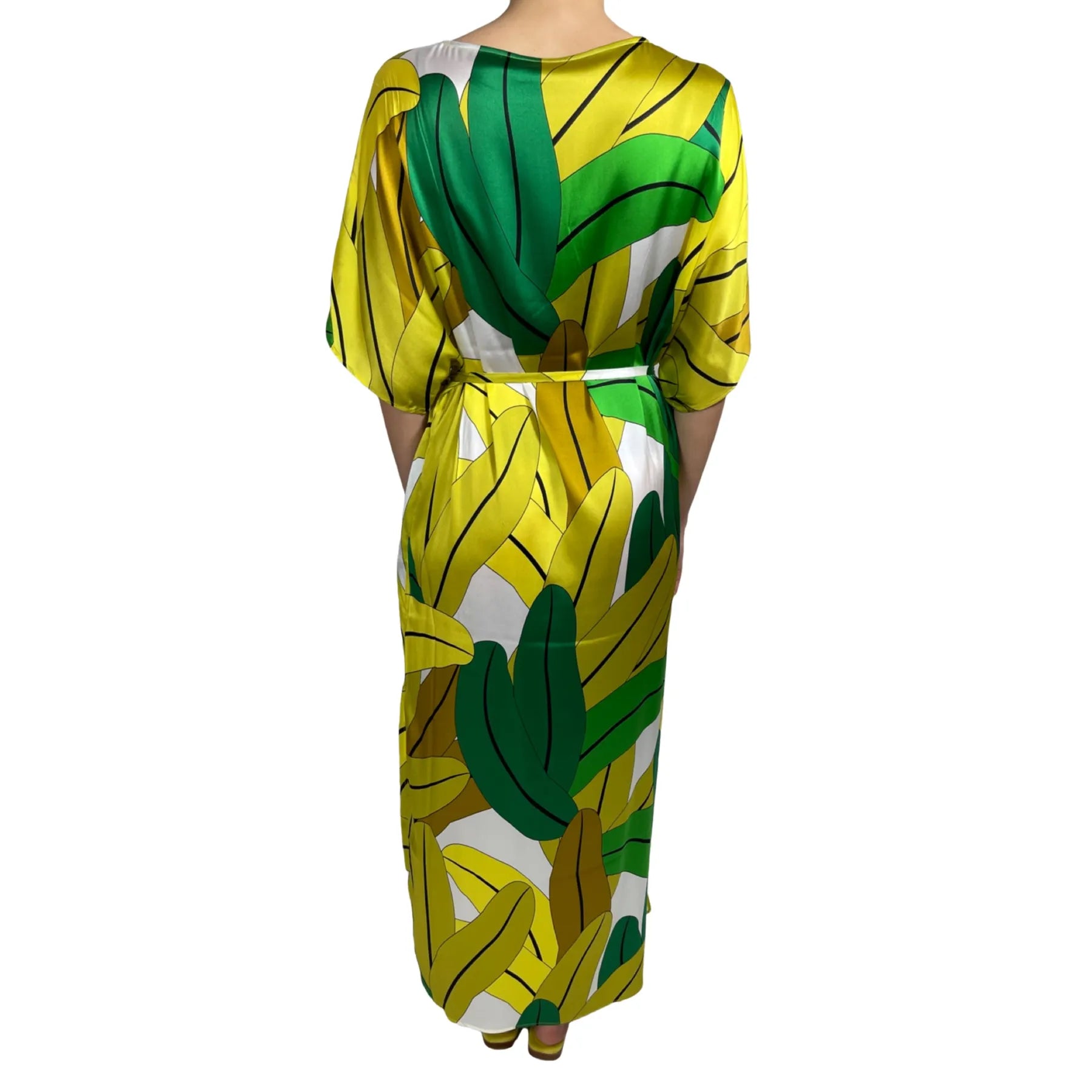 HERZENSANGELEGENHEIT 25231-6153 Maxi-Kleid Gelb/Grün GRANO MULTI