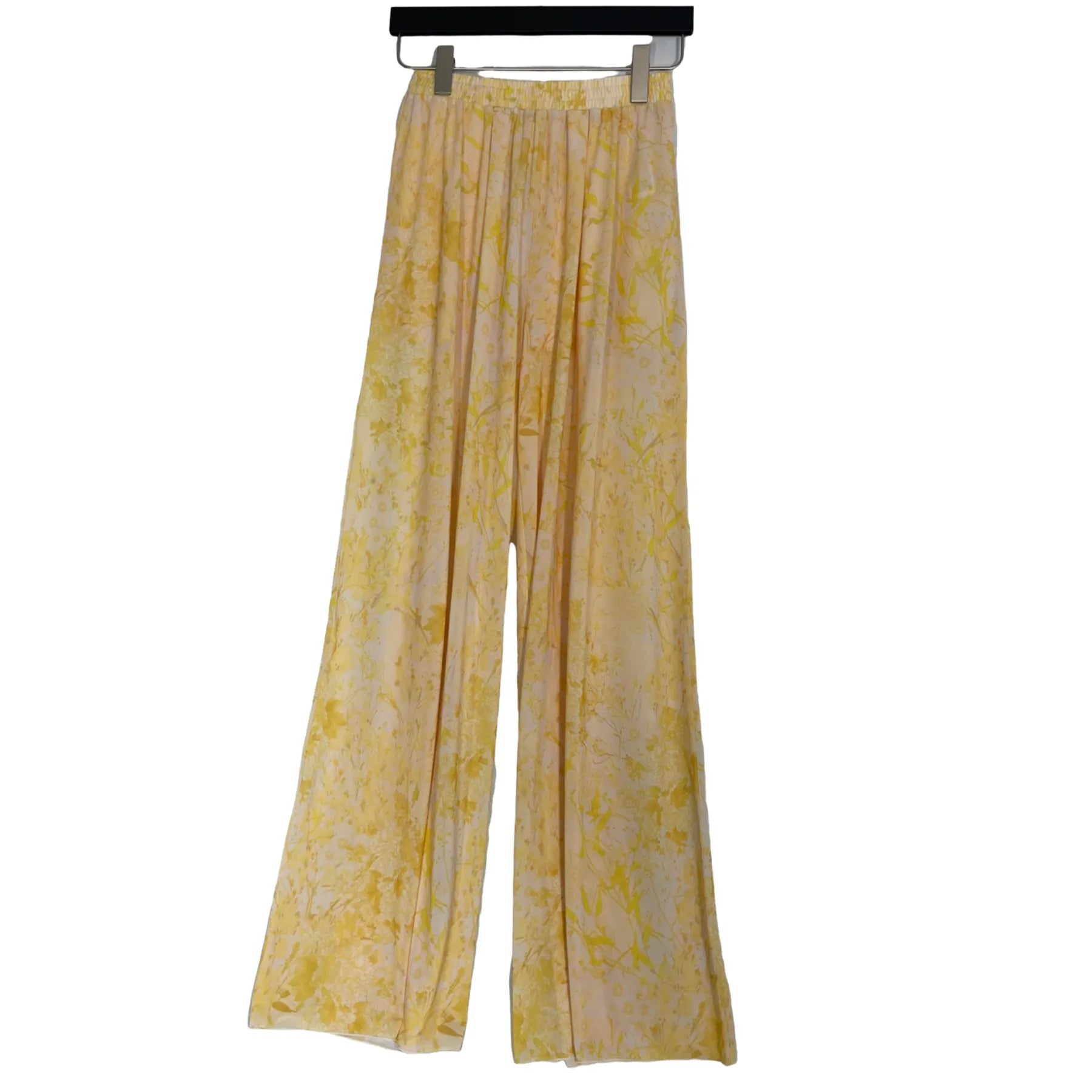 PATRIZIA PEPE 2P1246 J118 Damen Hose GELB YELLOW FLOWER