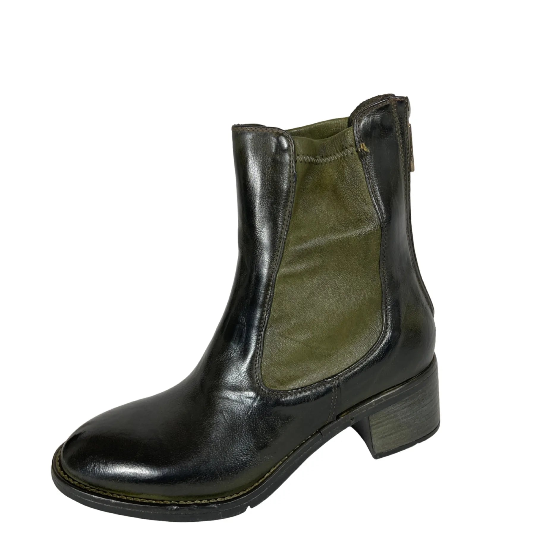 LEMARGO AP06A EVA RANCH Damen Stiefelette Leder Oliv Loden 77.