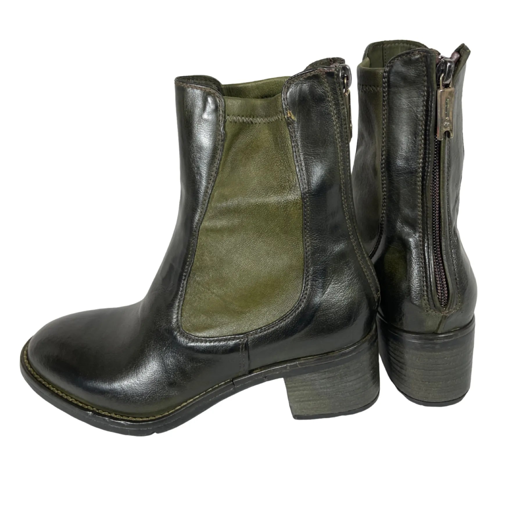 LEMARGO AP06A EVA RANCH Damen Stiefelette Leder Oliv Loden 77.