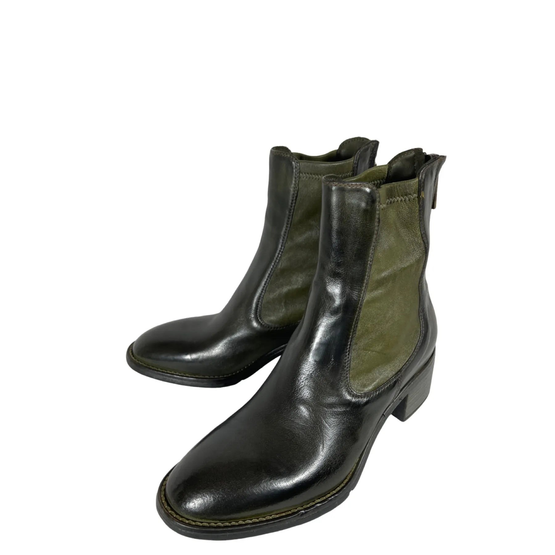 LEMARGO AP06A EVA RANCH Damen Stiefelette Leder Oliv Loden 77.
