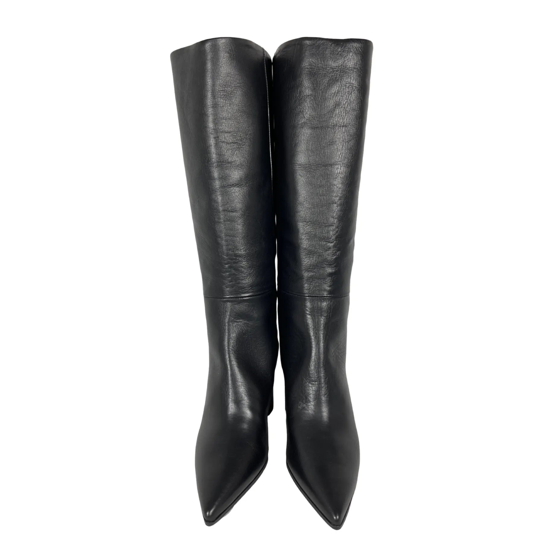 LORENA PAGGI 32757 GLOVE NERO Damen Schaftstiefel Blockabsatz Leder Schwarz.