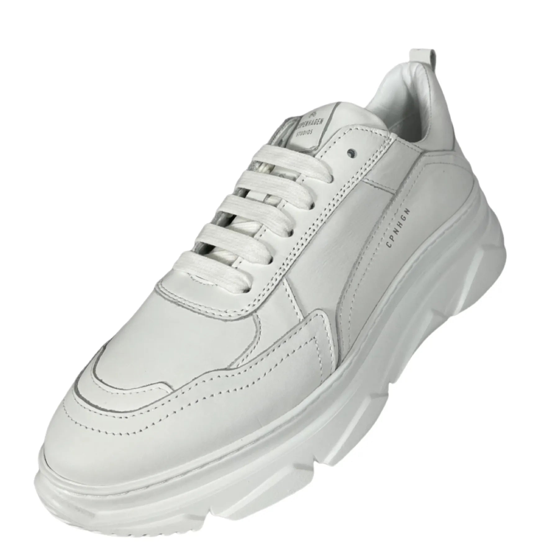 COPENHAGEN CPH40 VITELLO Damen Plateau-Sneaker Leder Weiß