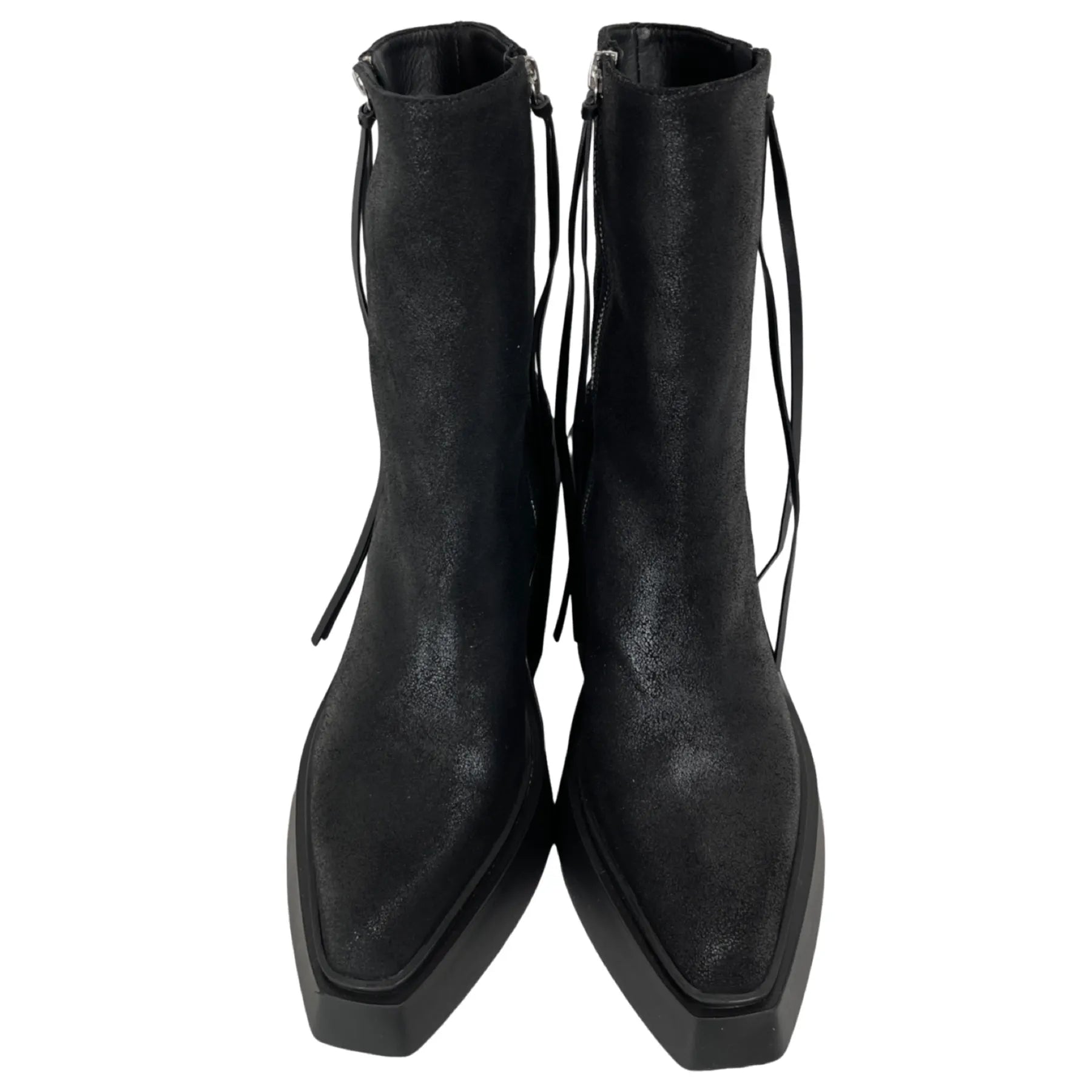 VIC MATIE 7850 BIKER TRONK Damen Stiefelette Cowboyboot Leder Black 101