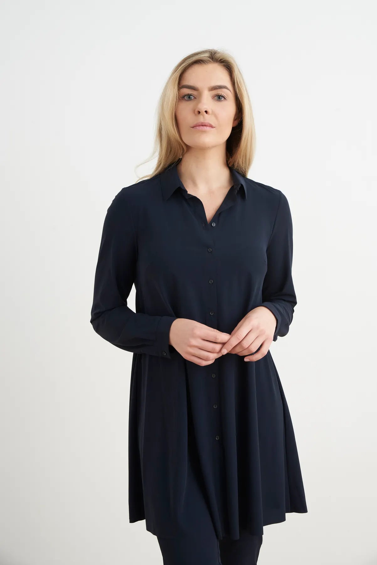 JAPAN TKY EMI Damen Bluse langer Arm Technojersey Stretch