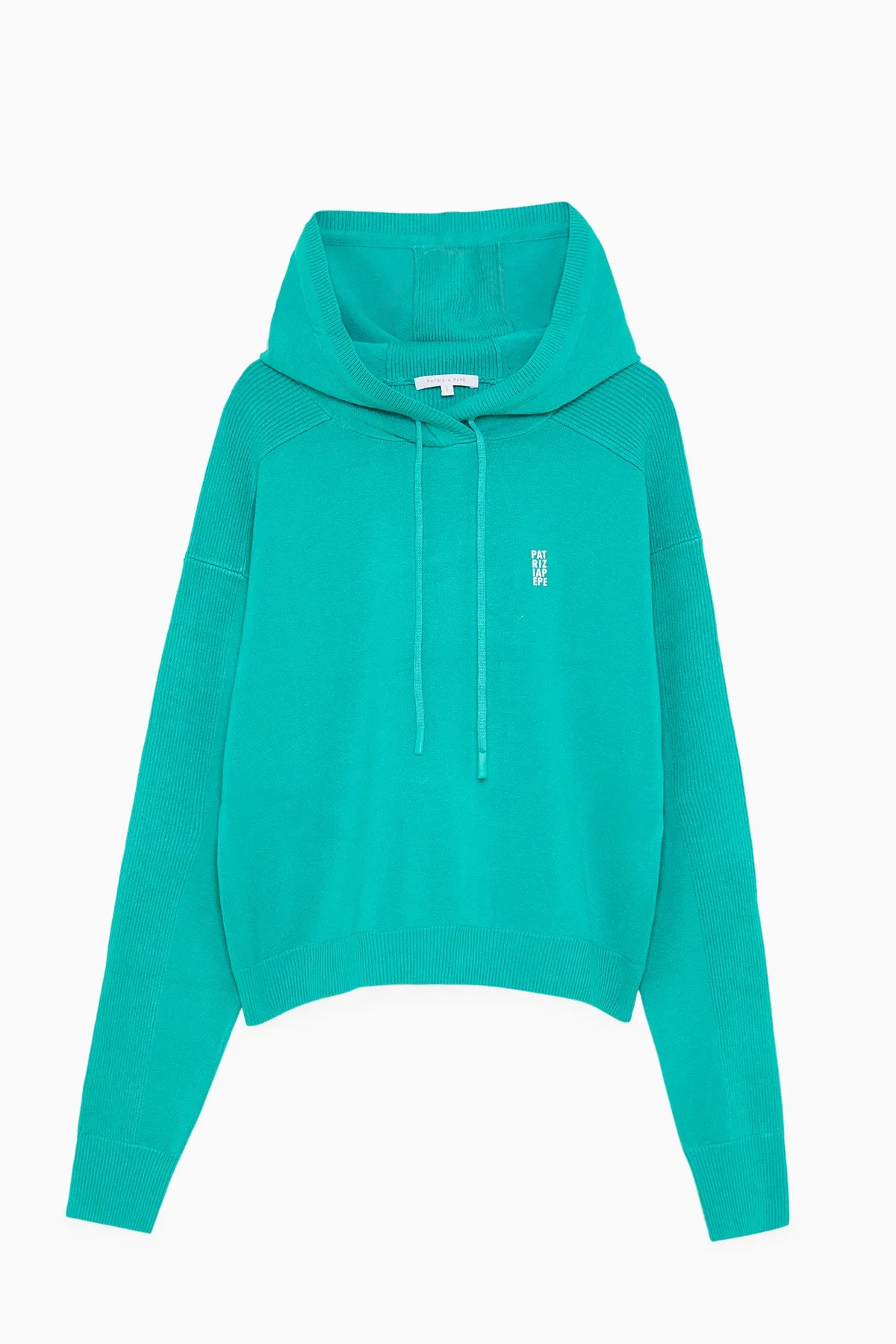 PATRIZIA PEPE 8K0105 K087
Damen Pullover Strick-Hoodie Grün