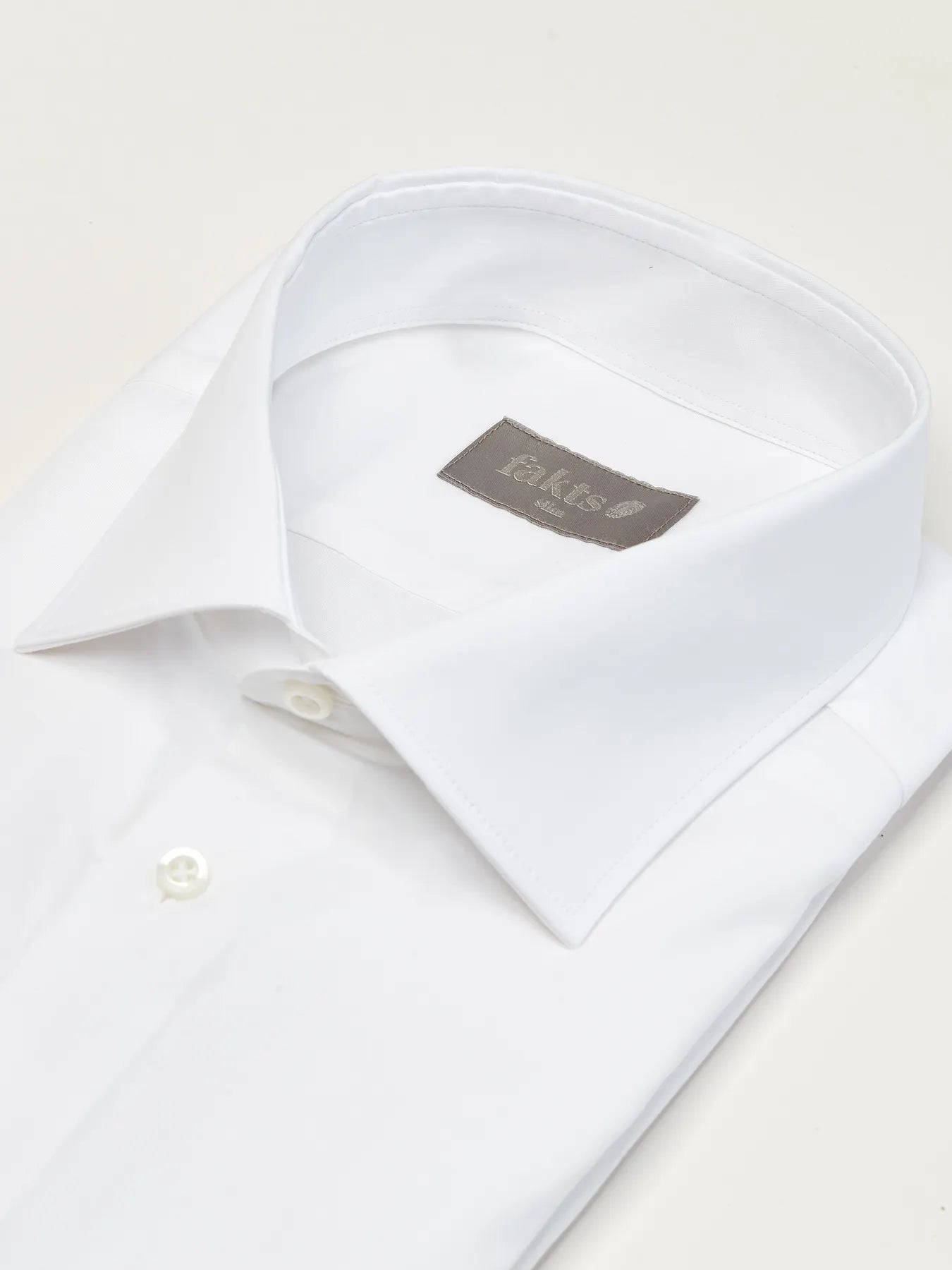 fakts 9017 Shirt Slim Fit Busy Herren Hemd white uni 111