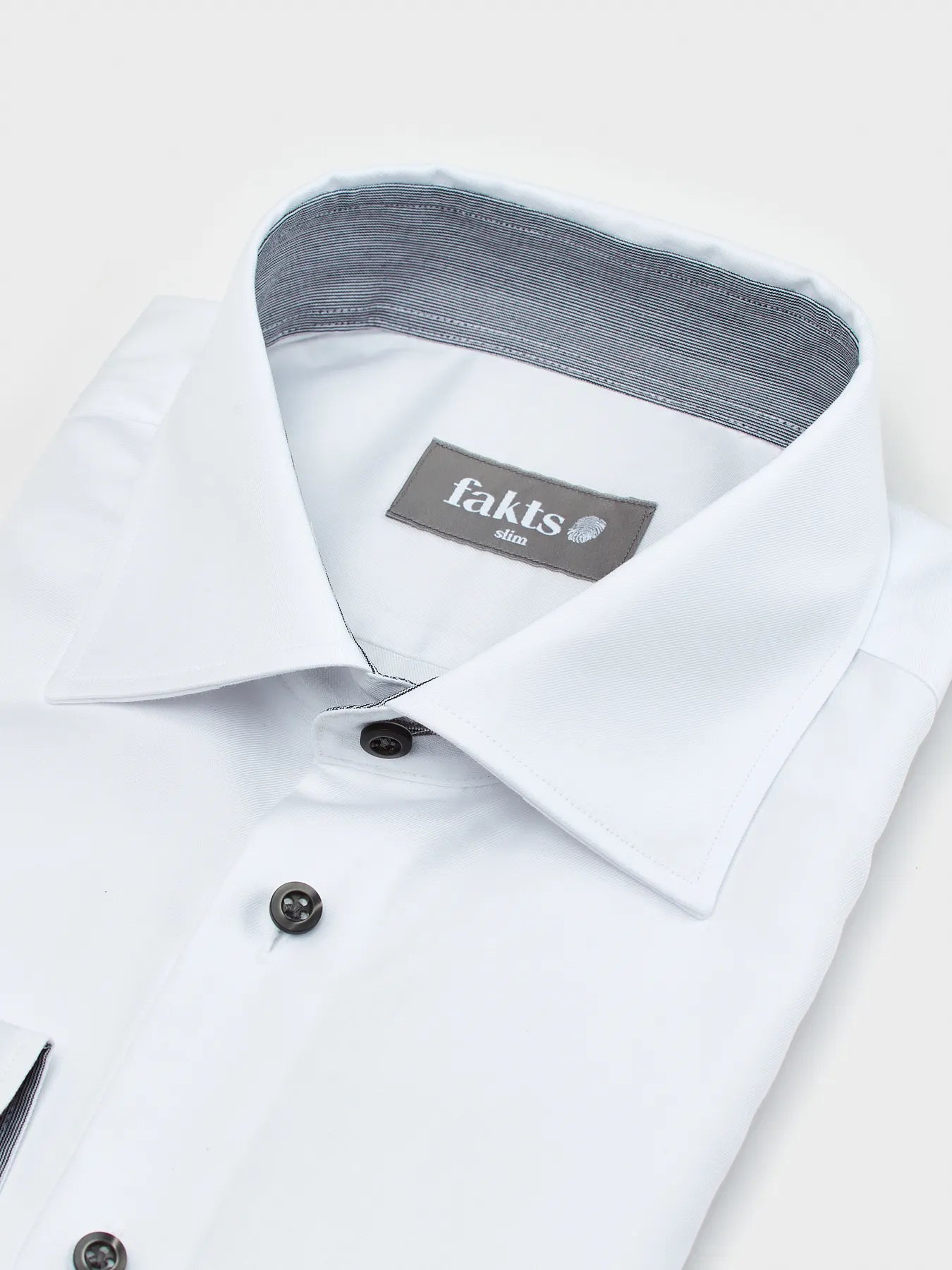 fakts 9024 Shirt Modern Fit Busy Herren Hemd weiss white uni