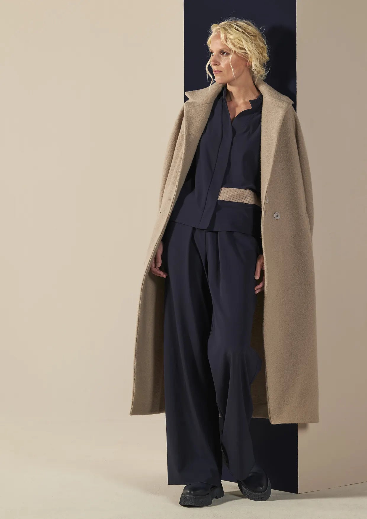 ANIA SCHIERHOLT HO2781/08 Damen Hose Culotte Hosenrock Blau Tinte.