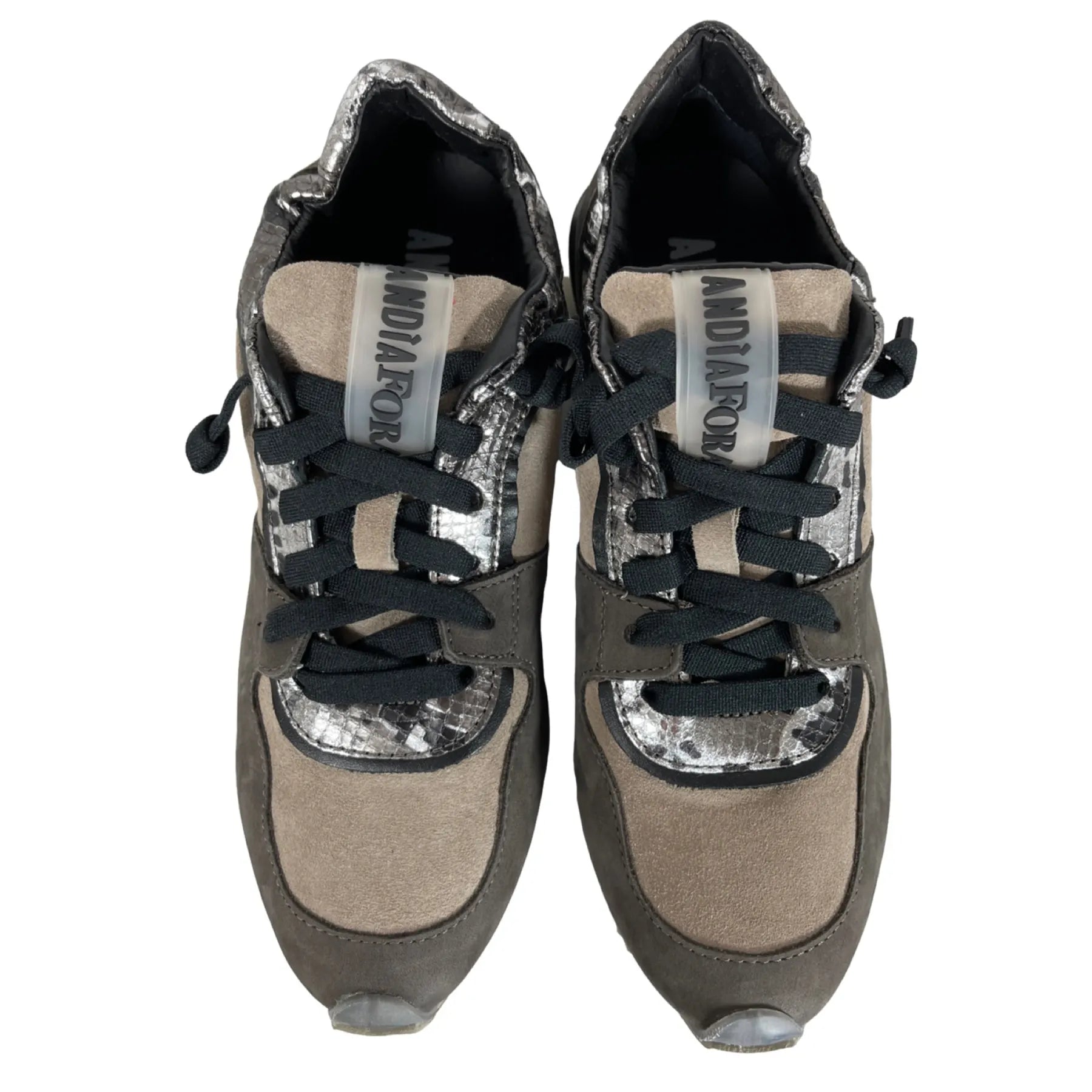 ANDIA FORA DOVER RUFFLE PY NABUK UNDERGROUND Damen Plateau-Sneaker Khaki.