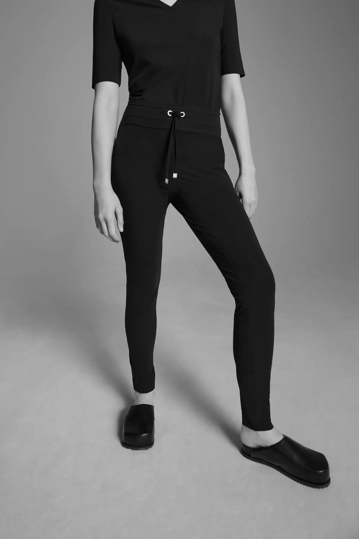 JAPAN TKY YOGI Damen Hose Technojersey Stretch 990 DEEP BLACK