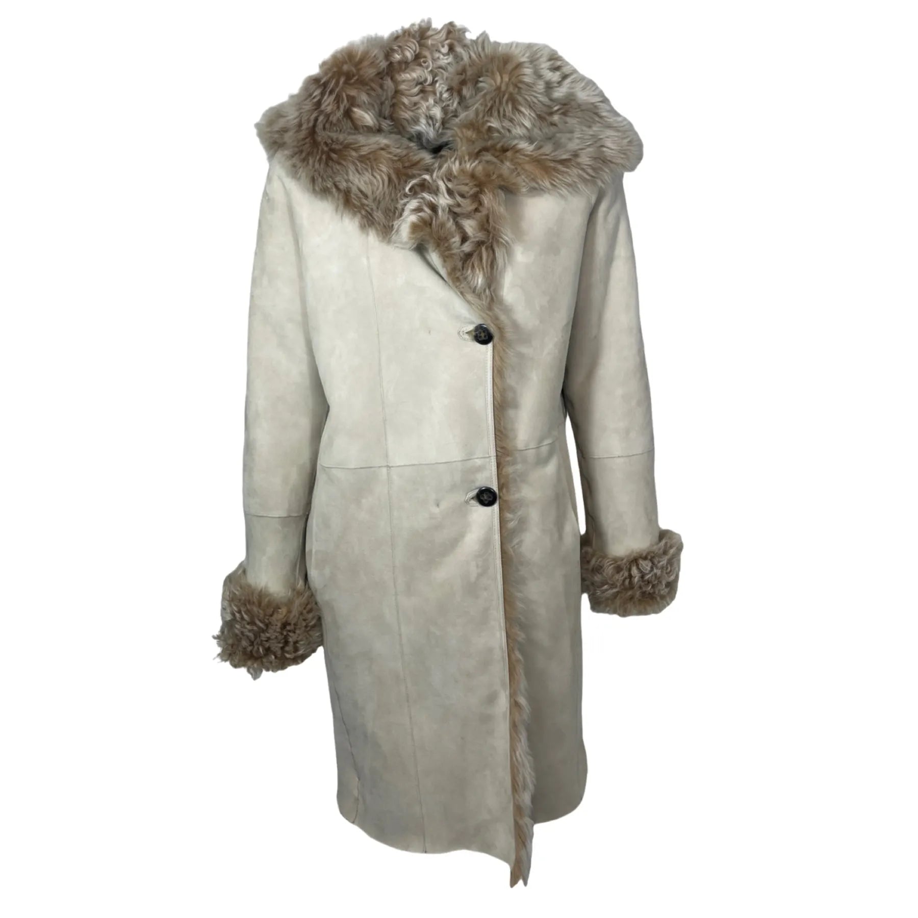 WUNDER FELL WANDA Kurzmantel mit Kapuze Ecru