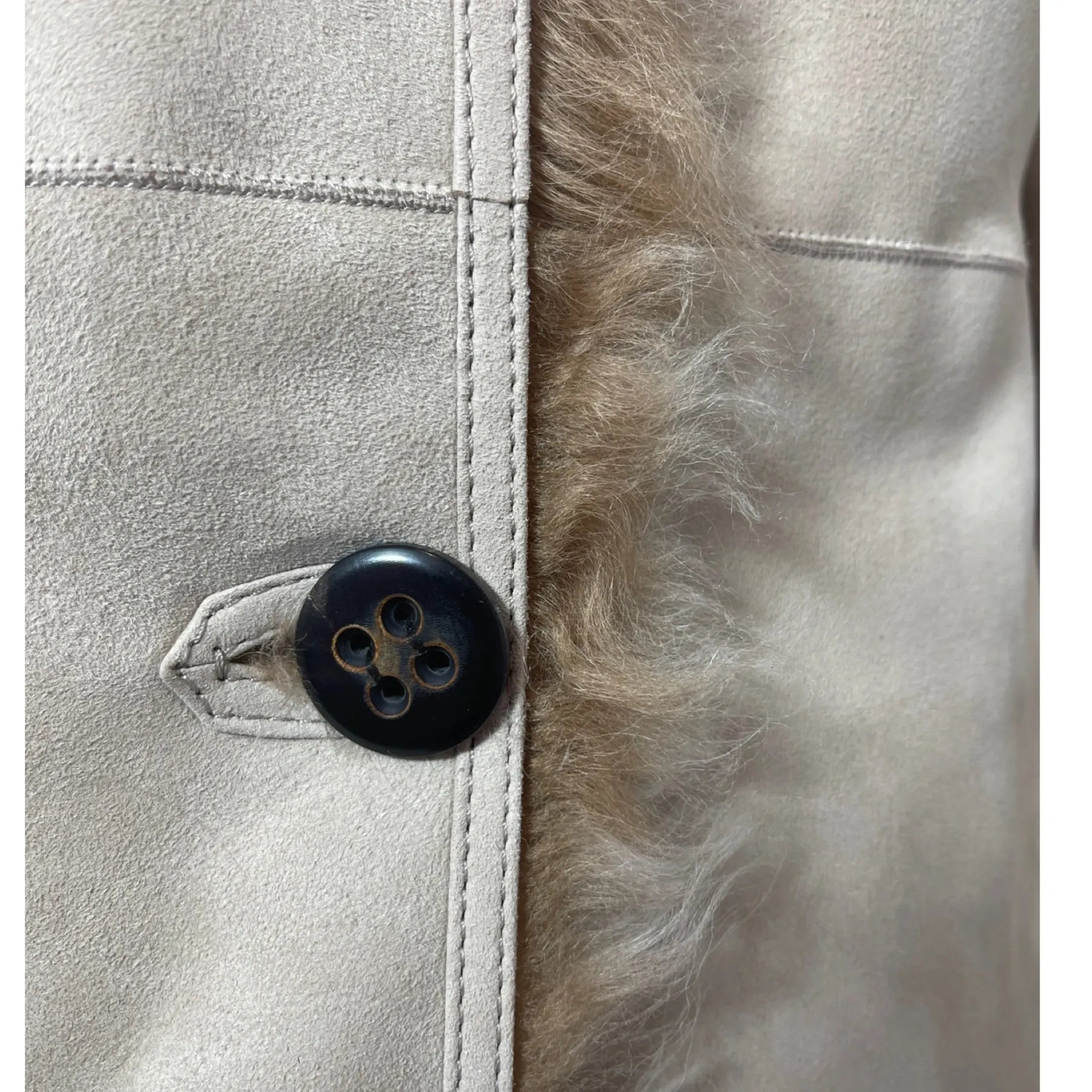 WUNDER FELL WANDA Kurzmantel mit Kapuze Ecru