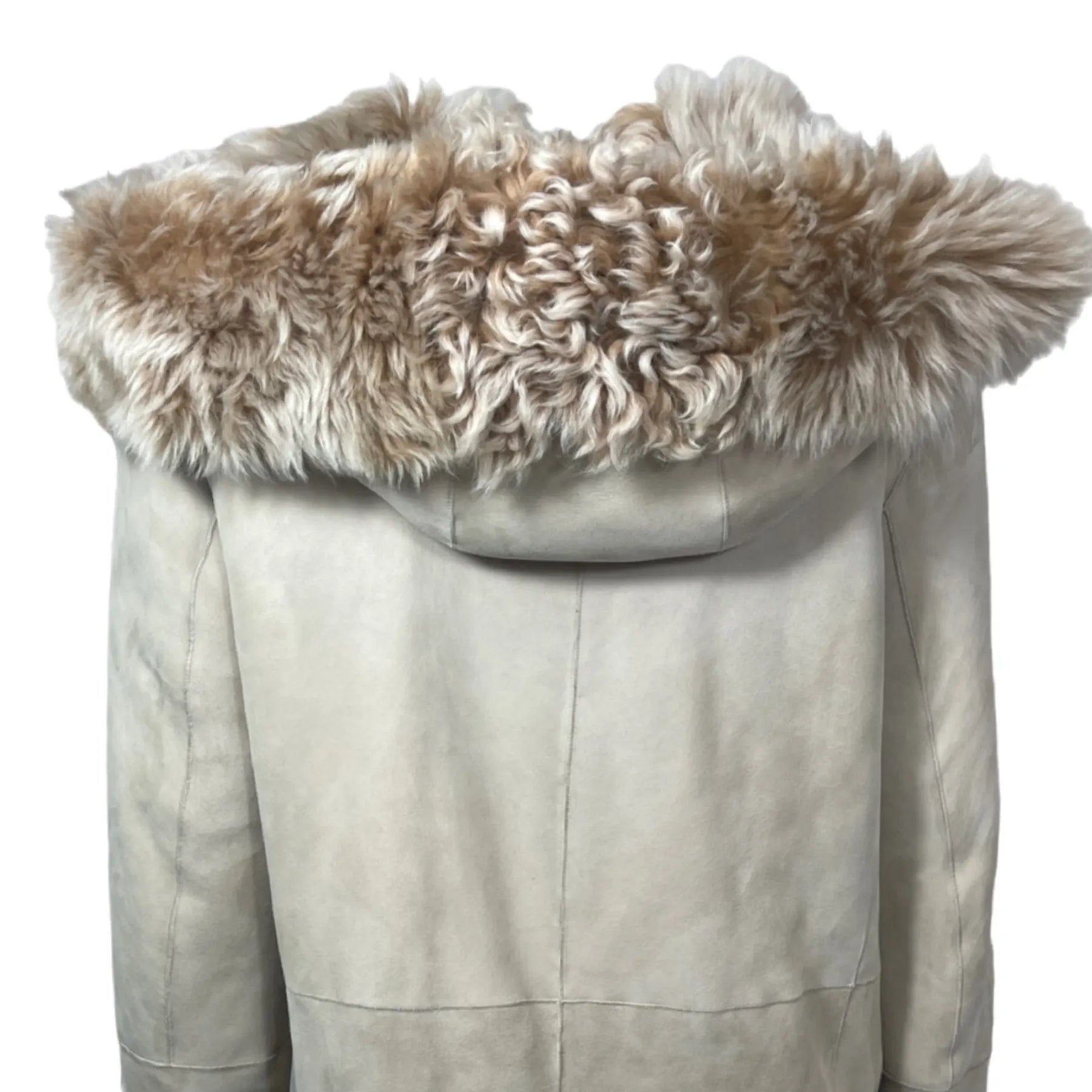 WUNDER FELL WANDA Kurzmantel mit Kapuze Ecru