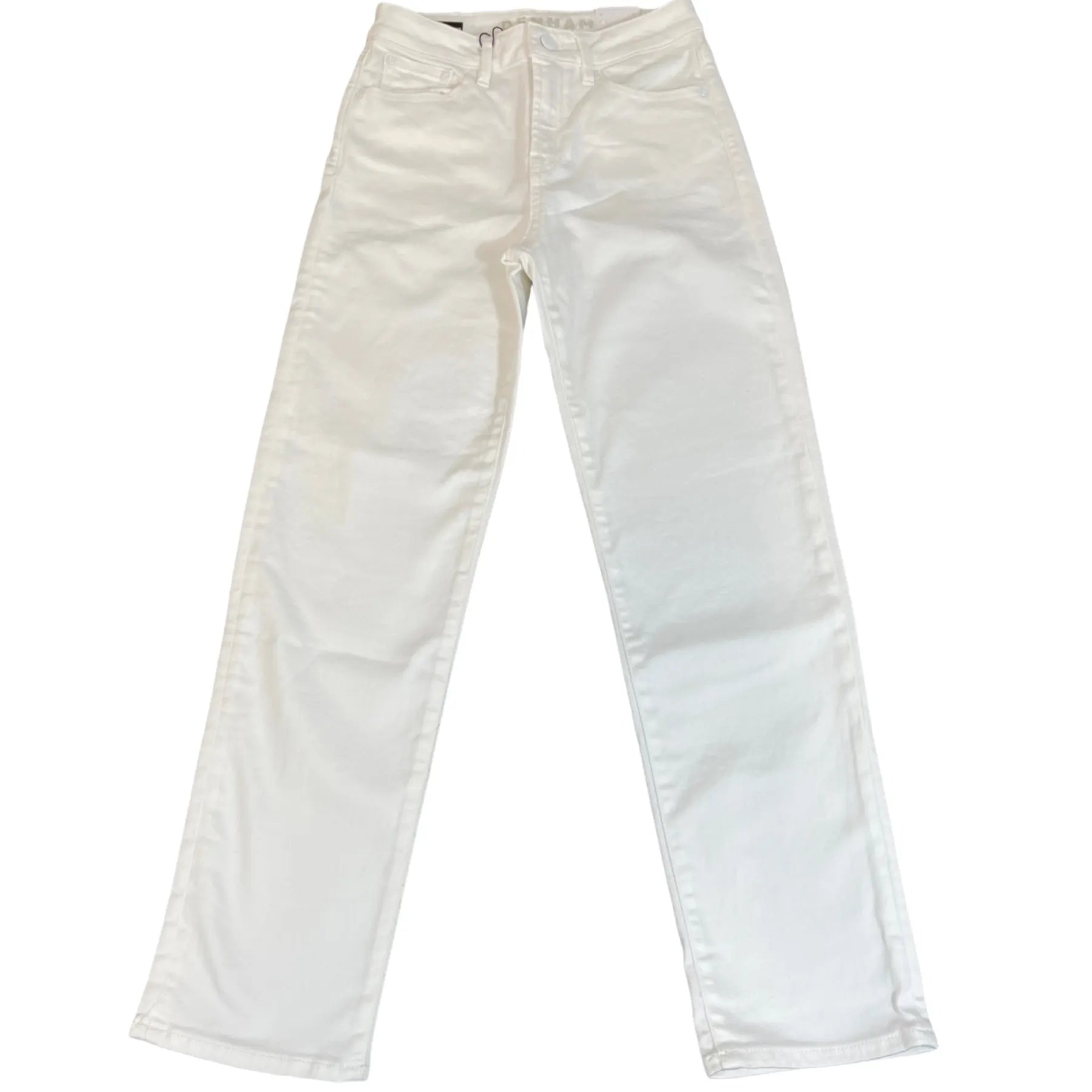 DENHAM 02-23-04-11-024 BARDOT STRAIGHT WHITE DAMEN JEANS HIGH RISE STRAIGHT FIT WEISS