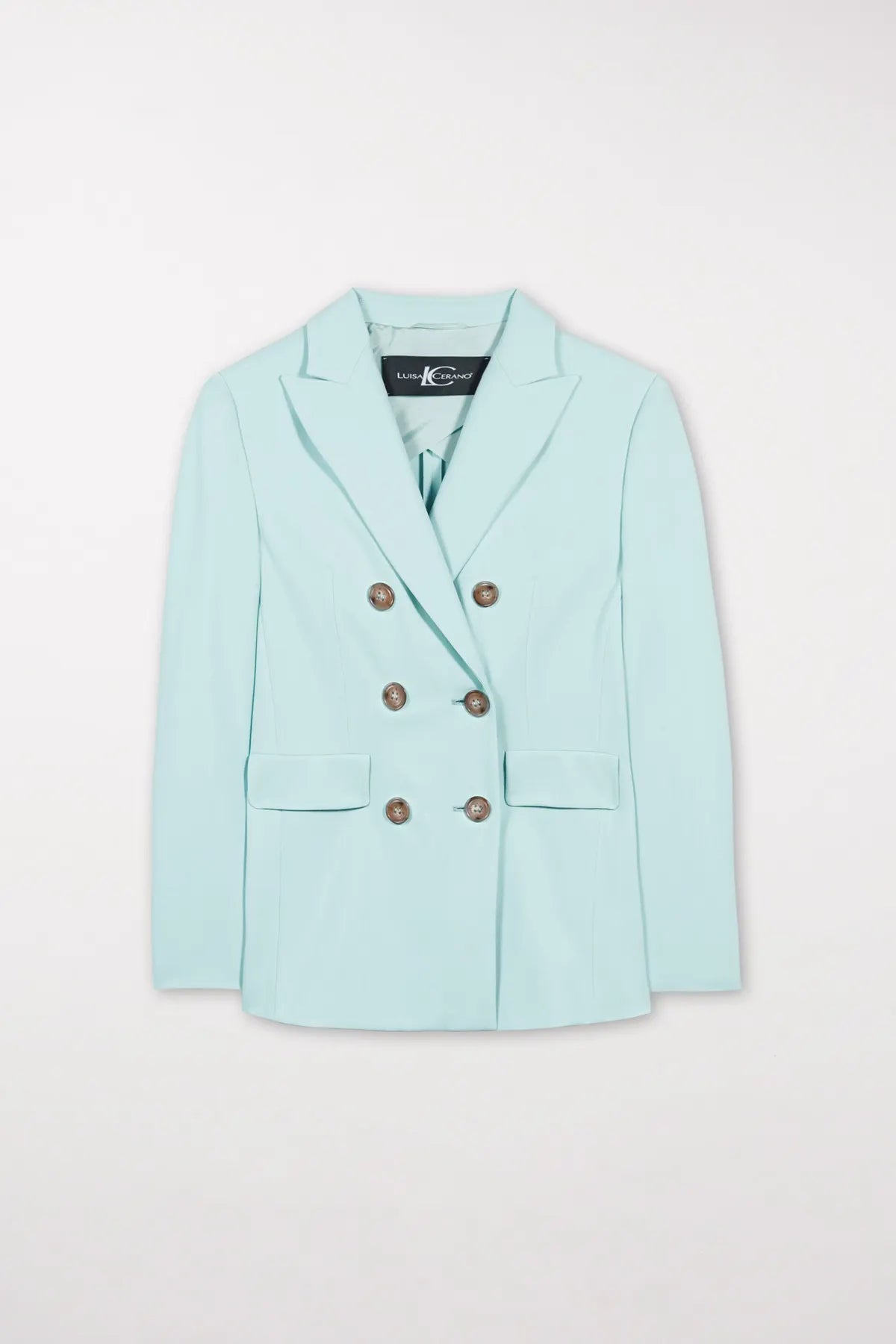LUISA CERANO 498011/3453-0 Zweireihiger Damen Blazer mineral aqua