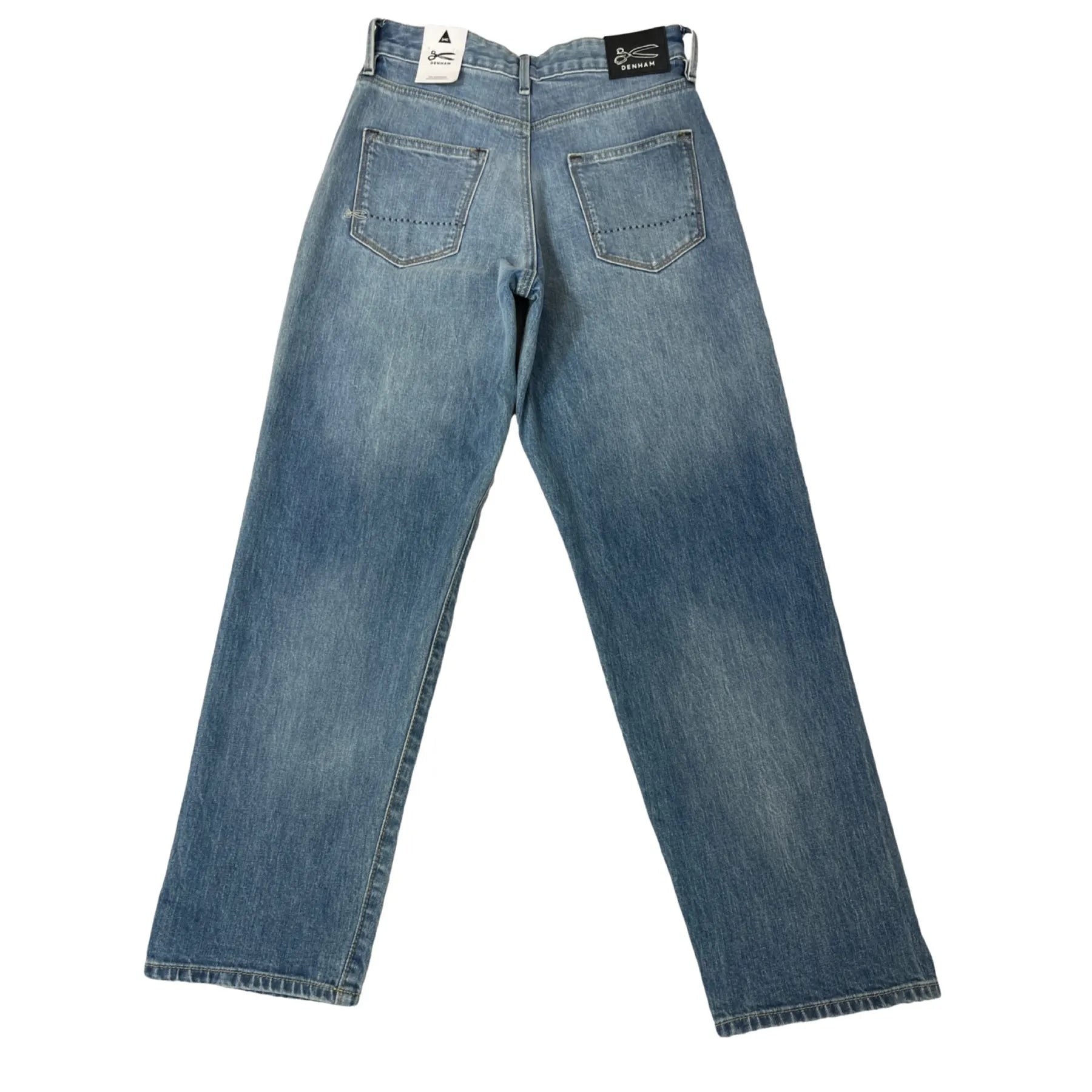 DENHAM 02-23-02-11-040 GINZA A8YCSR DAMEN JEANS WIDE LEG FIT MID BLUE