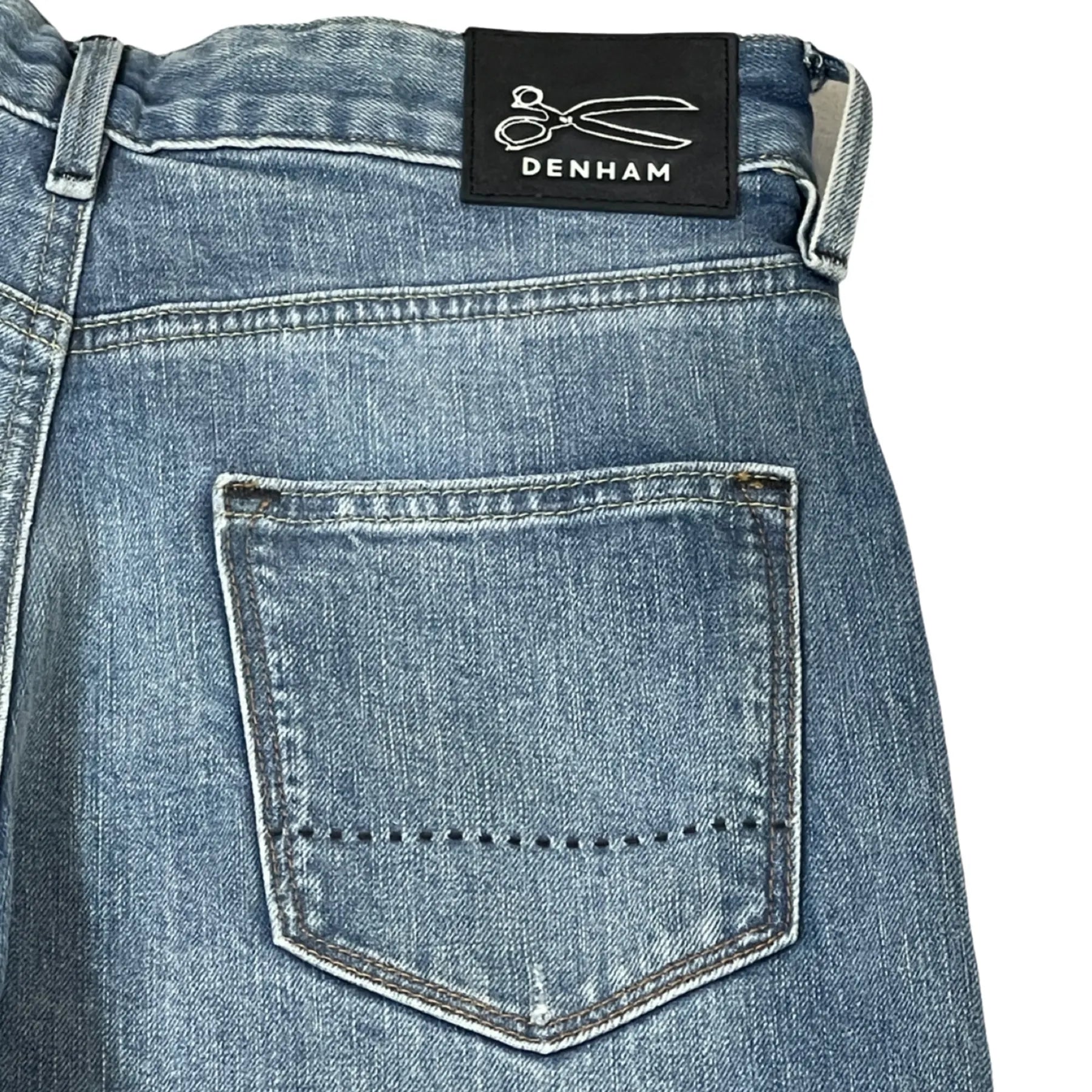 DENHAM 02-23-02-11-040 GINZA A8YCSR DAMEN JEANS WIDE LEG FIT MID BLUE