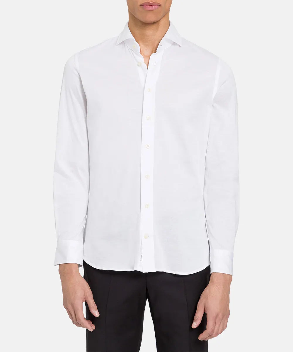 Baldessarini B3 11012.4915 BLD-Hugh-1 Herren Hemd Jersey Weiß