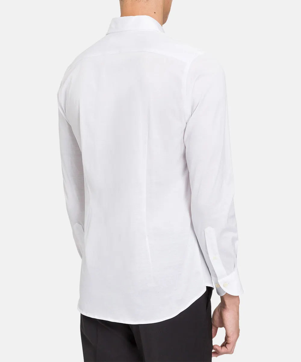 Baldessarini B3 11012.4915 BLD-Hugh-1 Herren Hemd Jersey Weiß