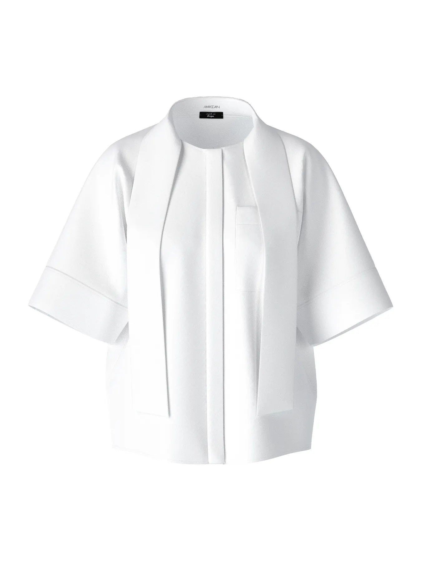 MARC CAIN WC 51.37 W91 Schluppenbluse mit Kimono-Ärmel weiß