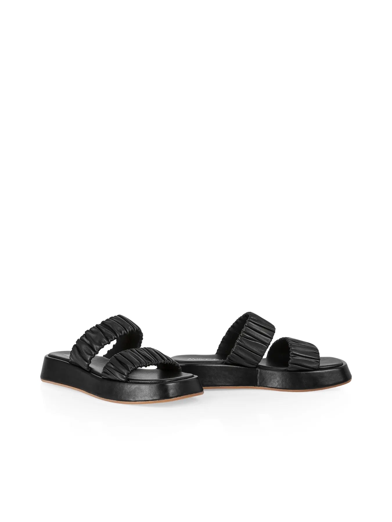 MARC CAIN WB SQ.02 L19 Damen Sandalen mit Plateauabsatz Schwarz