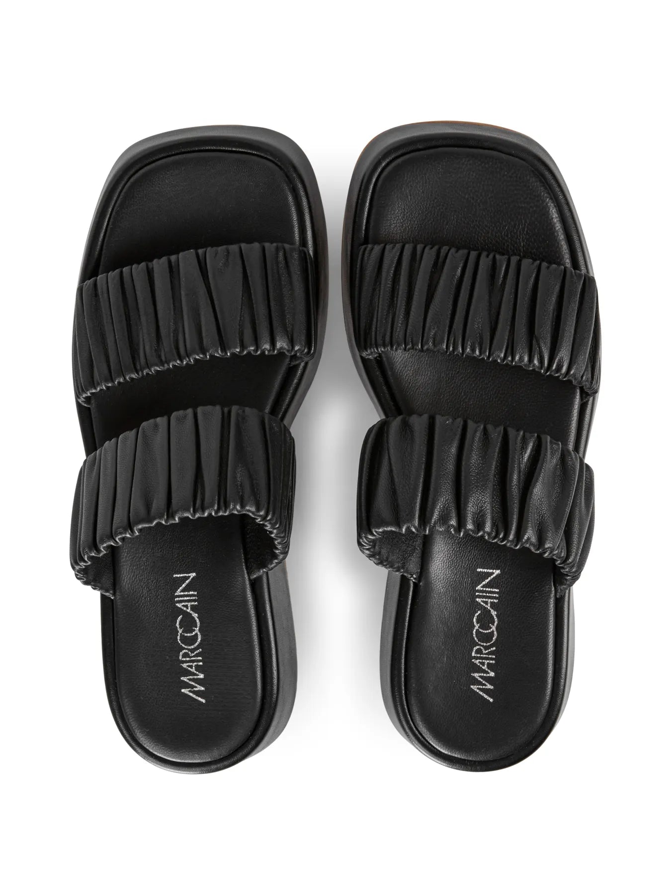 MARC CAIN WB SQ.02 L19 Damen Sandalen mit Plateauabsatz Schwarz