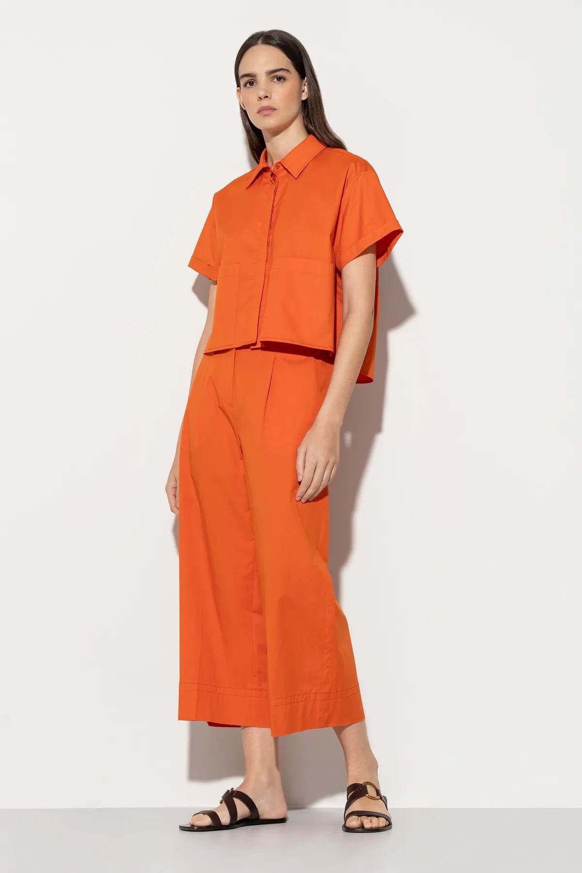 LUISA CERANO 698654/3342-0 Damen Hose Stretch Orange