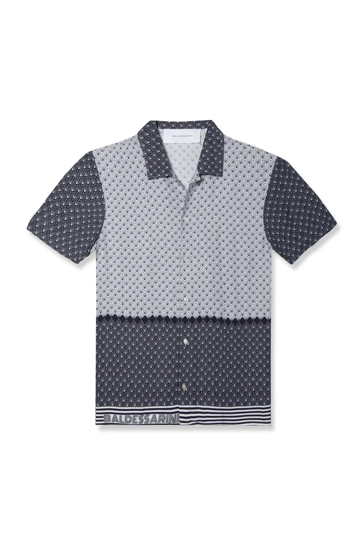 Baldessarini B3 76002.3198 BLD-Easy Herren Hemd kurzer Arm deep well muster