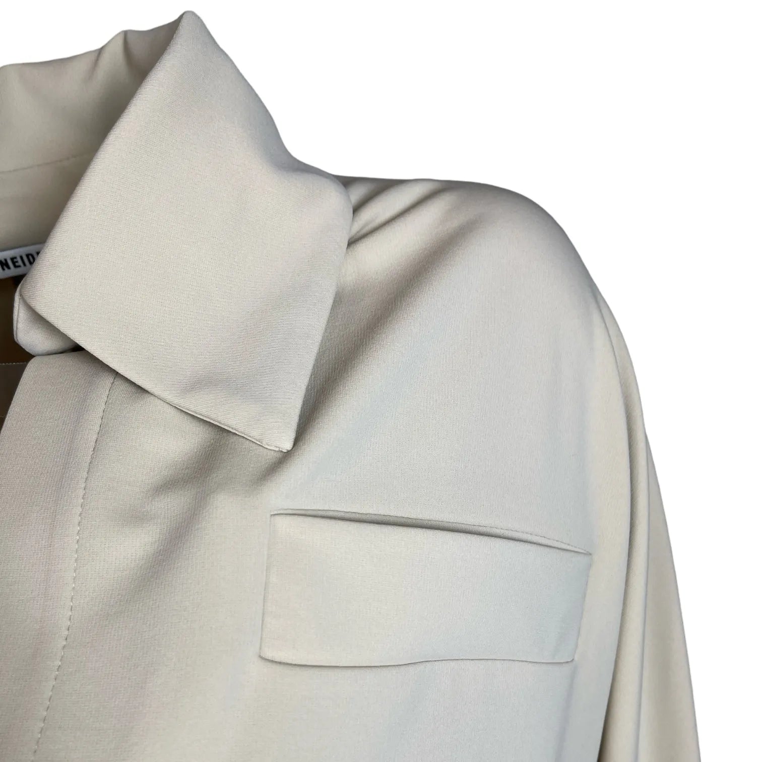 ULI SCHNEIDER 16-1031044 Cropped-Hemdbluse Gleam Beige.