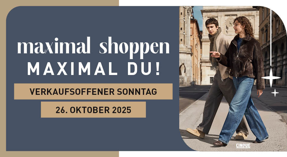 🖤🖤🖤 SONNTAGS-SHOPPING AM 26. OKT. VON 12 BIS 17 UHR