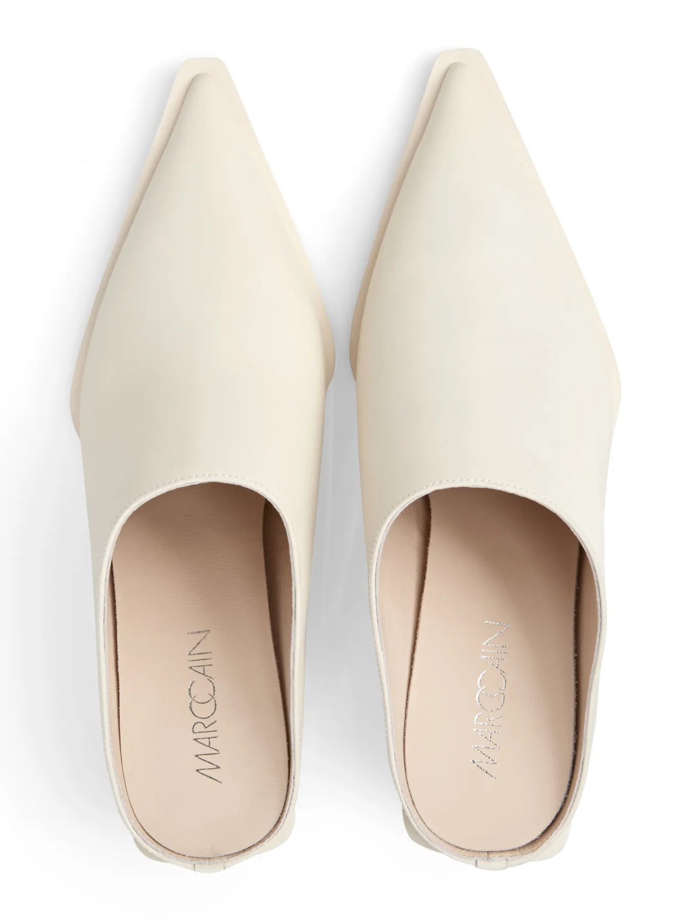 MARC CAIN 
                
                                            XC SK.02 L21 Damen Slipper mit Blockabsatz bright ecru