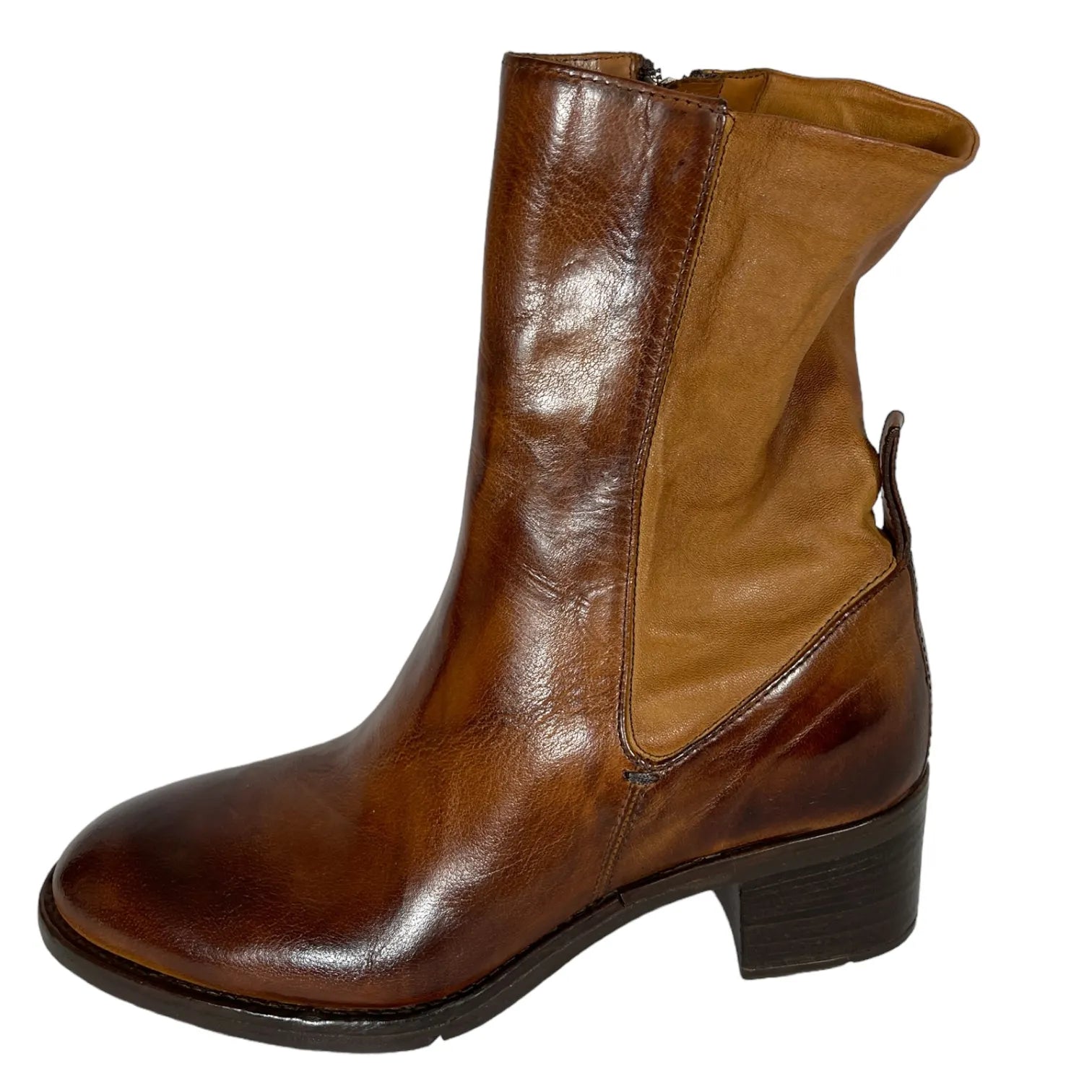 LEMARGO  AH46A RANCH COGNAC Damen Stiefelette Leder Braun.