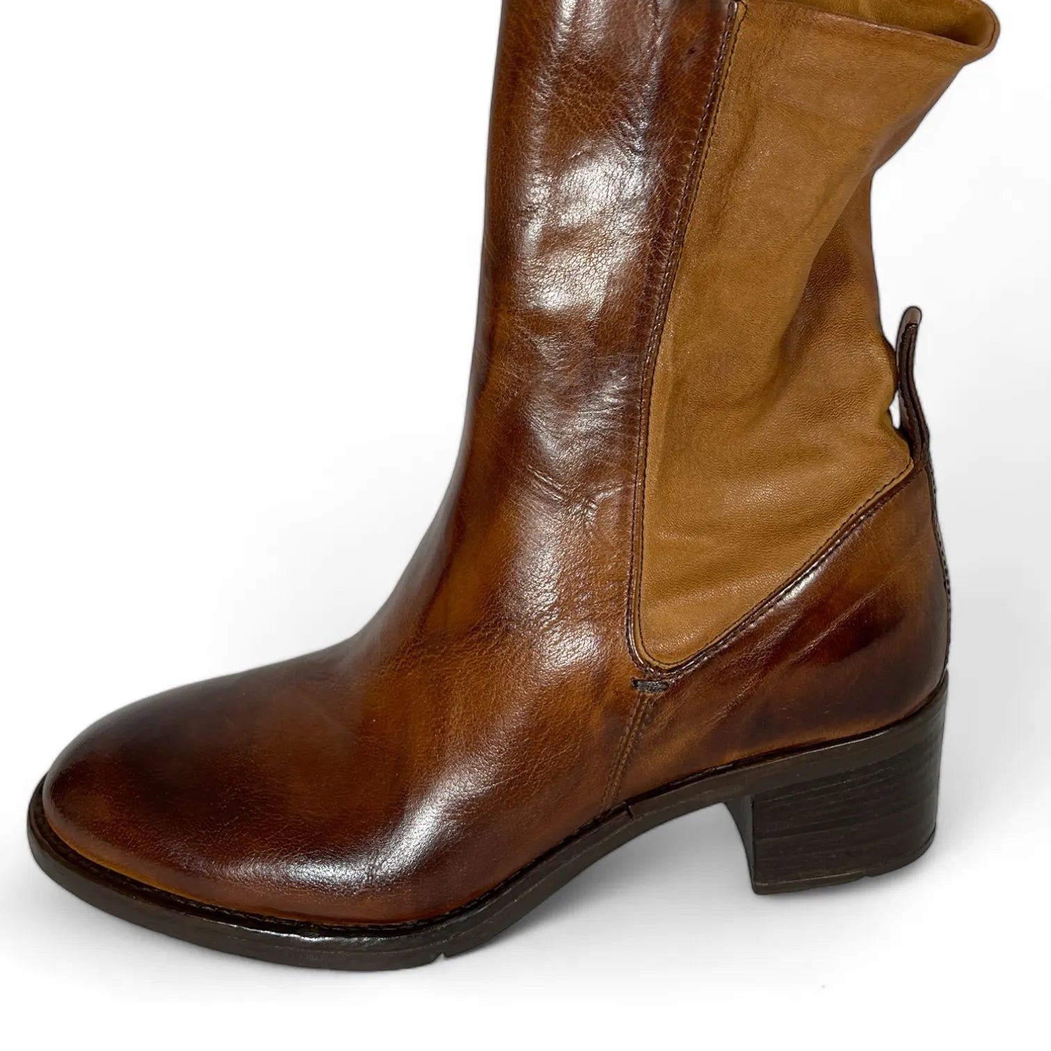 LEMARGO  AH46A RANCH COGNAC Damen Stiefelette Leder Braun.