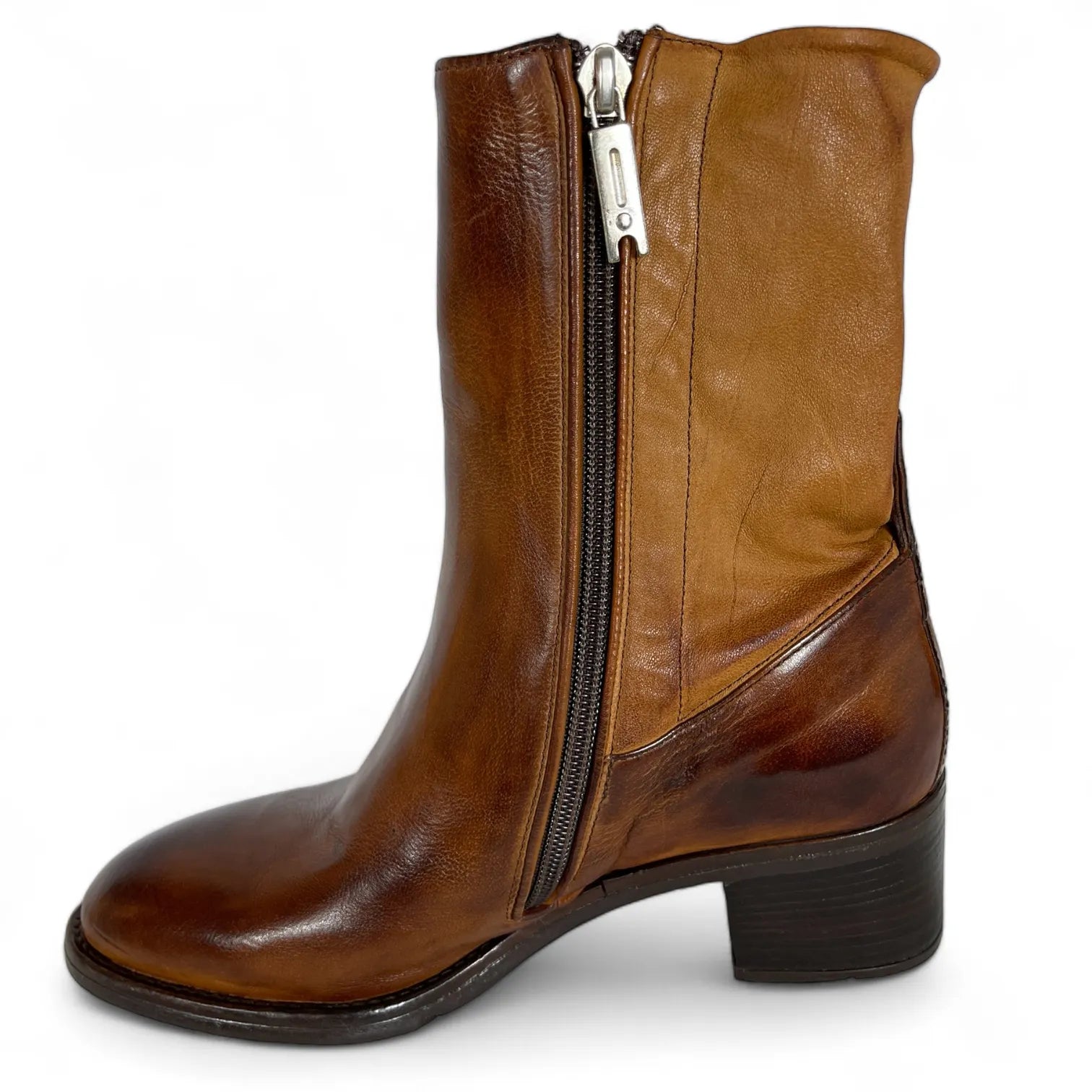 LEMARGO  AH46A RANCH COGNAC Damen Stiefelette Leder Braun.