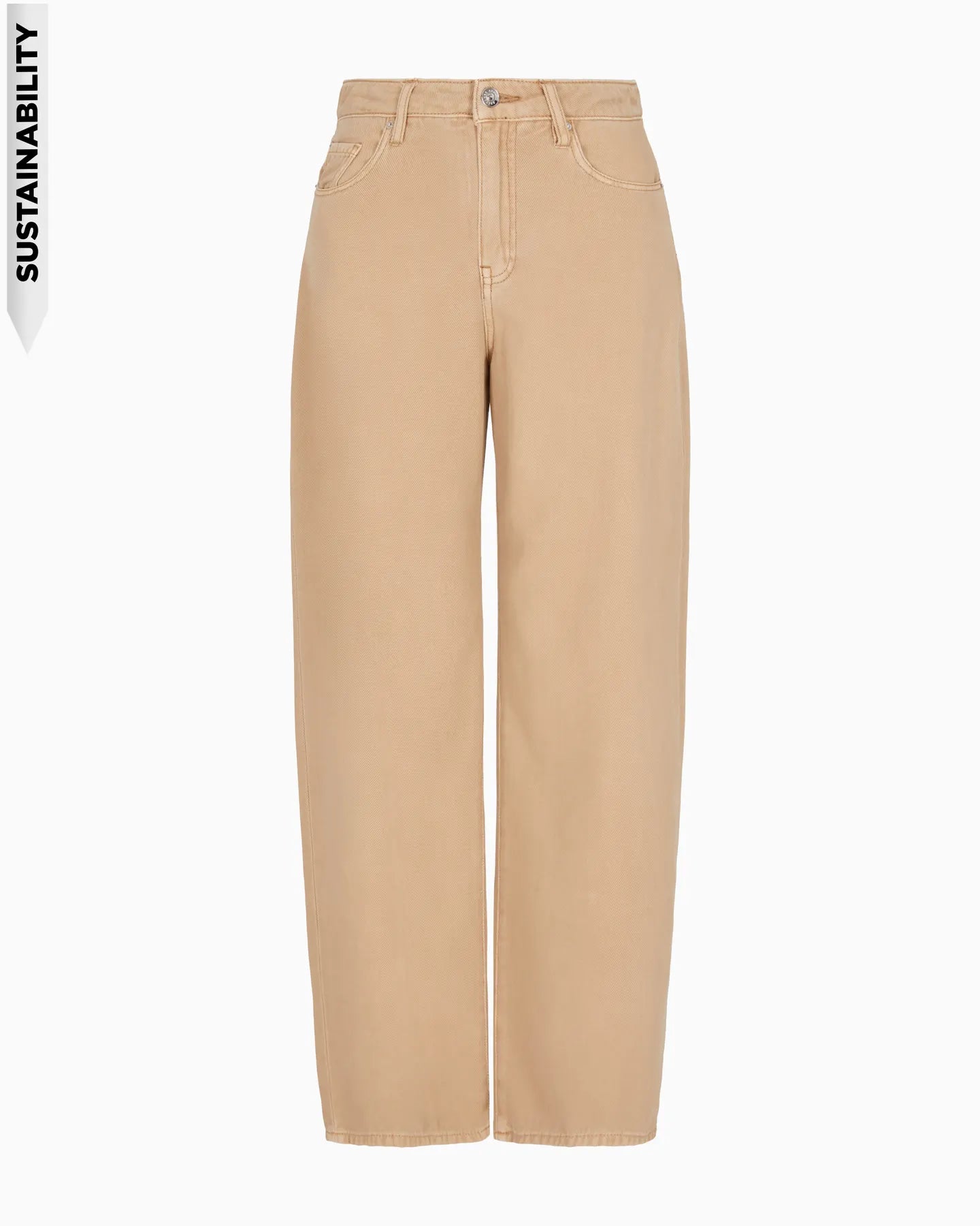 ARMANI XW000100 AF12858 Damen Jeans Relaxed Fit Beige