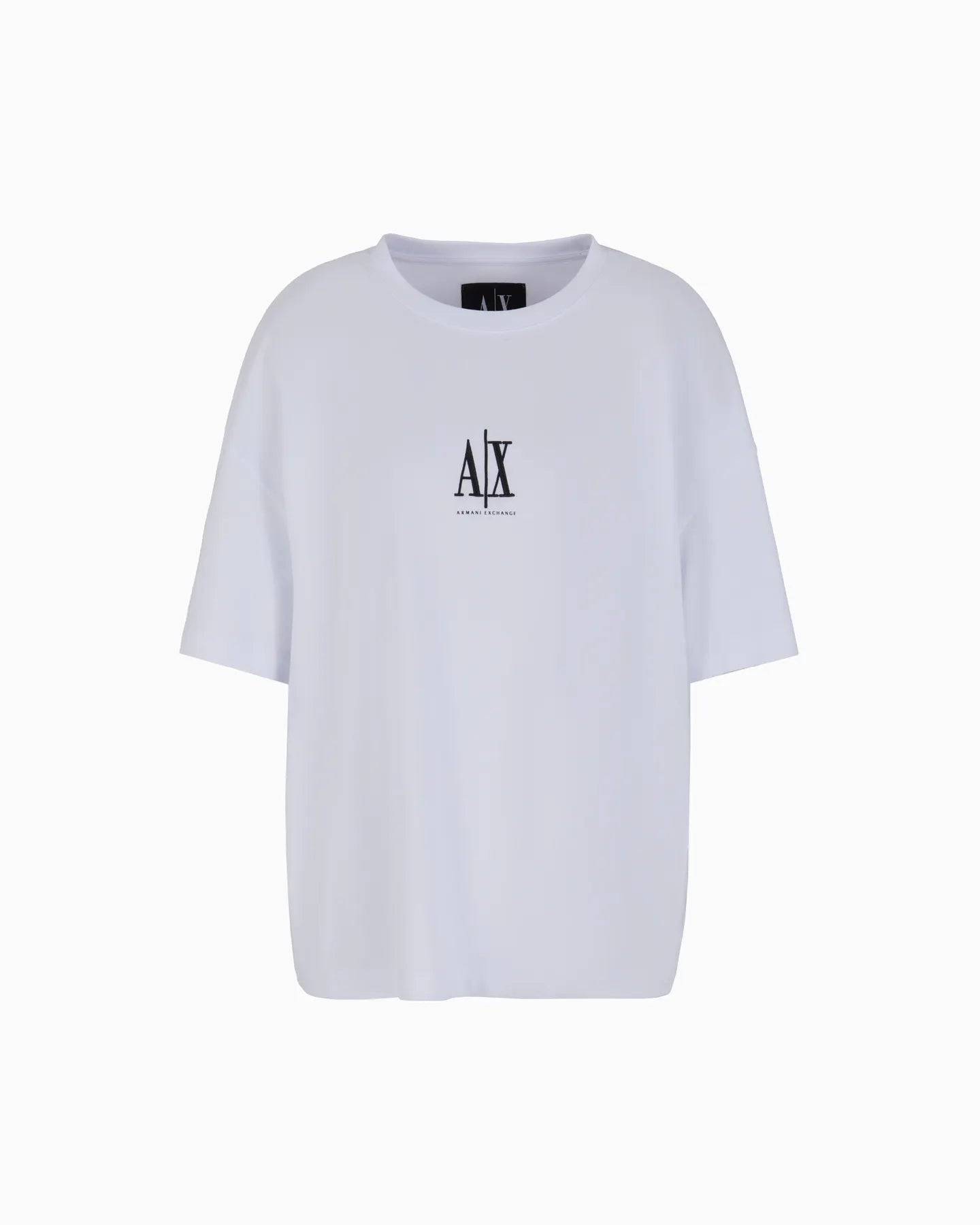 ARMANI XW001182 AF15085 Damen T-Shirt mit Logoprint Weiß