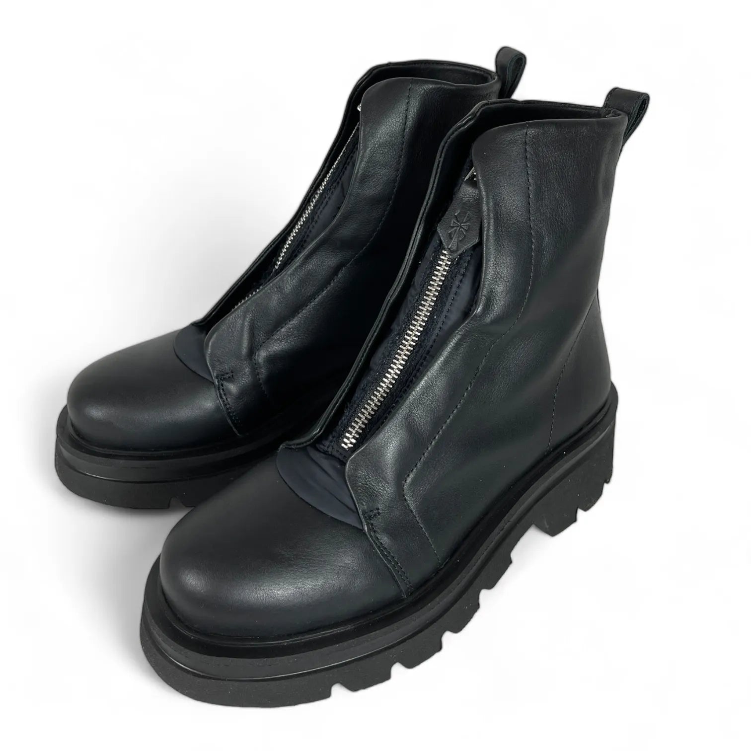 PATRIZIA BONFANTI DOVER - KUNI ZIP VELA DENVER DAMEN LEDER BOOTS SCHWARZ.