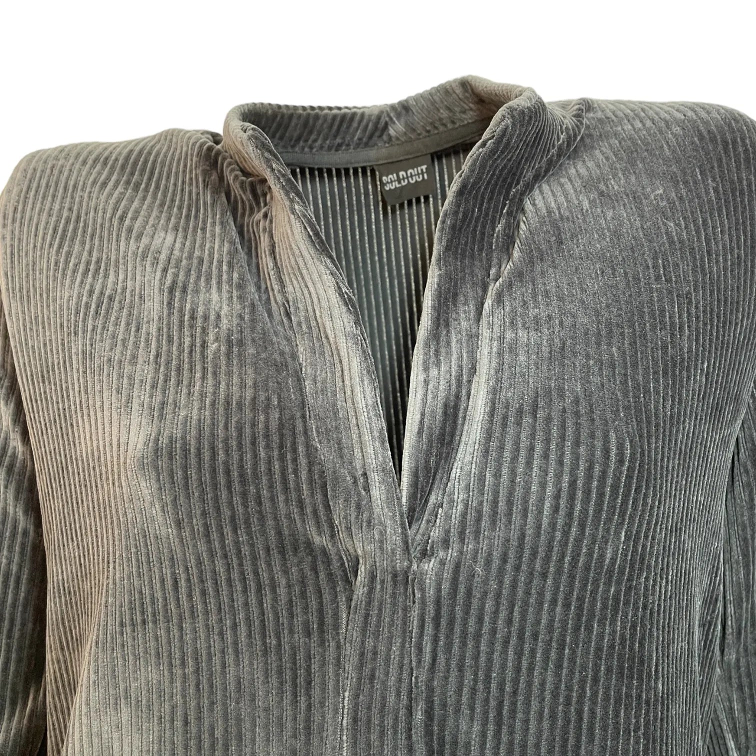 SOLDOUT S440 8050 DAMEN KLEID WEICHER SAMTCORD  SCHWARZ.