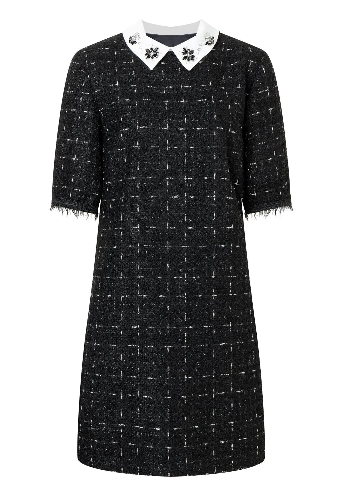 ANA ALCAZAR 040762-3558 dress  Bouclé-Kleid mit Glitzergarn original black