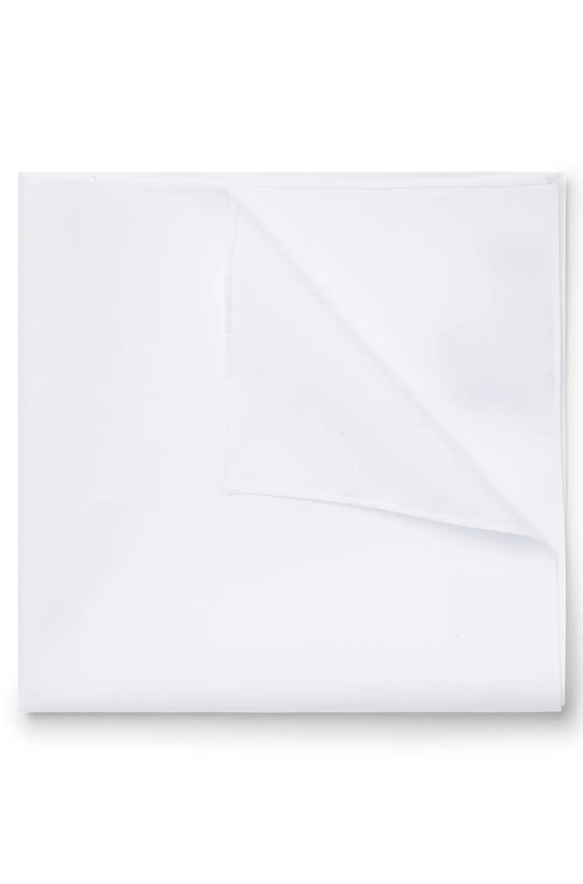 HUGO 50291487 Pocketsquare 33x33cm 
                Herren Einstecktuch Baumwolle Weiss.