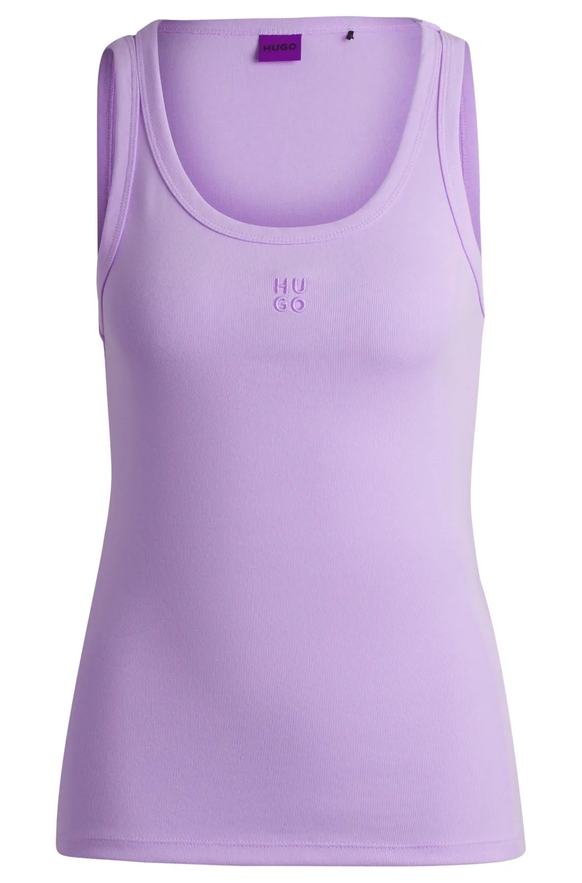 HUGO 50514489 Datamia 
                
                    Damen Top mit Rippstruktur