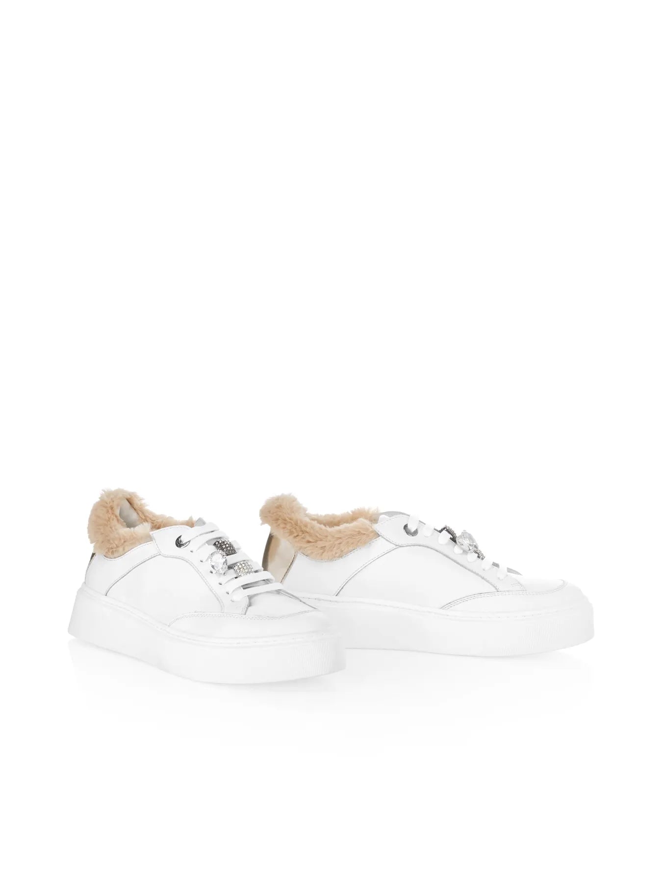 MARC CAIN 
                
                                            XC SH.02 L33 Sneaker aus weichem Kalbsleder new baileys weiß