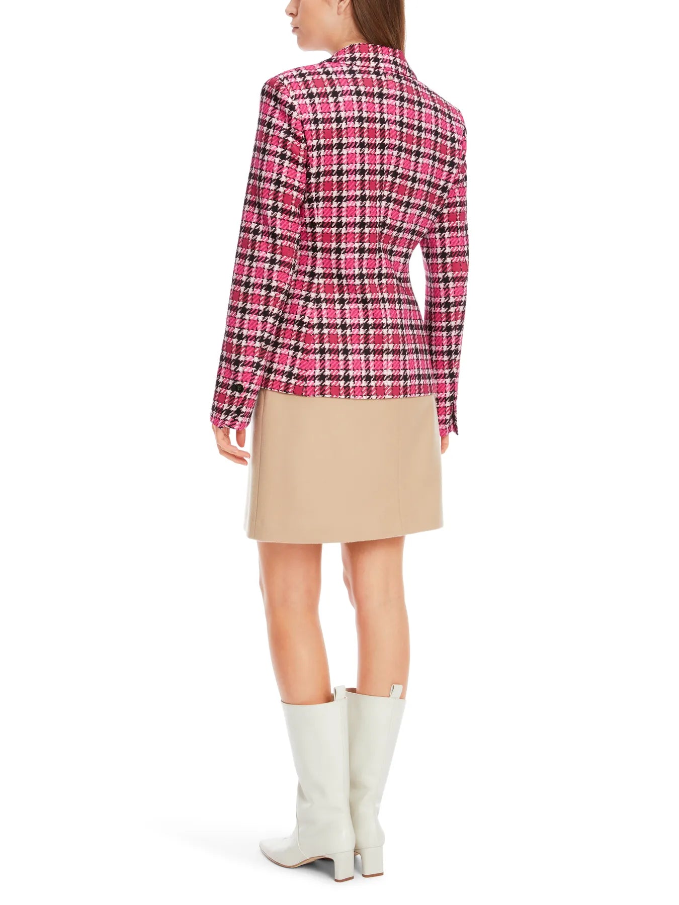 MARC CAIN 
                
                                            XC 34.11 J49 Kurzer Blazer mit Karoprint dragon fruit